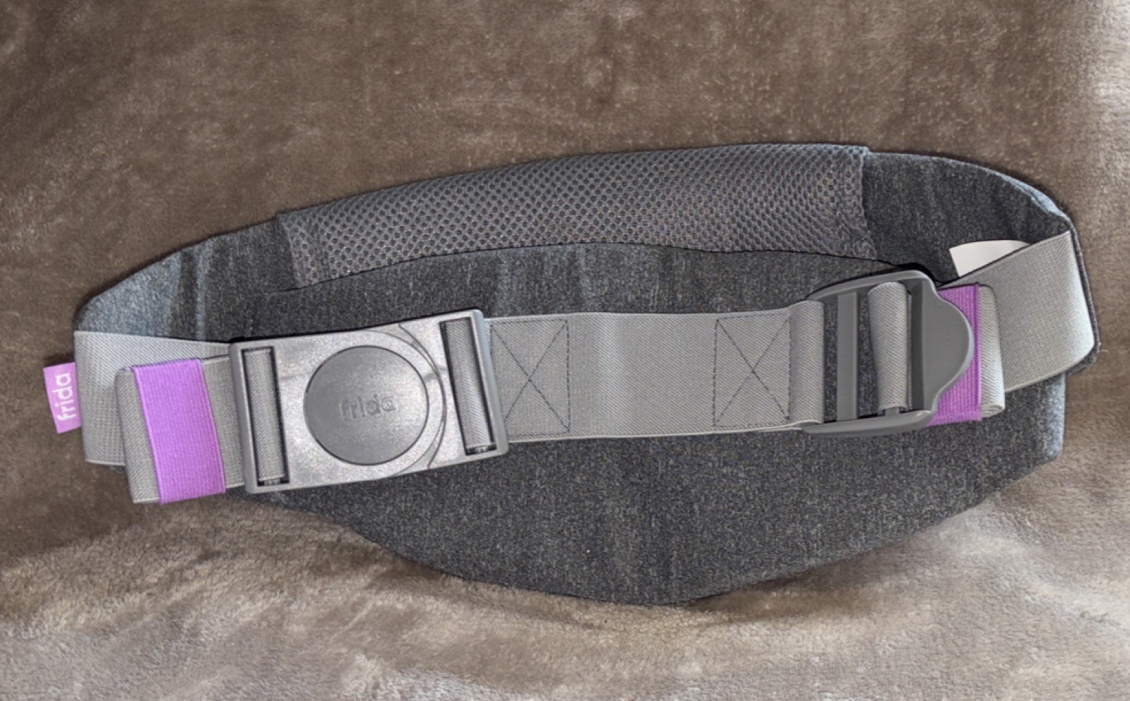 Frida C-Section Recovery Band Adjustable Abdominal & Rib Support Gray Purple