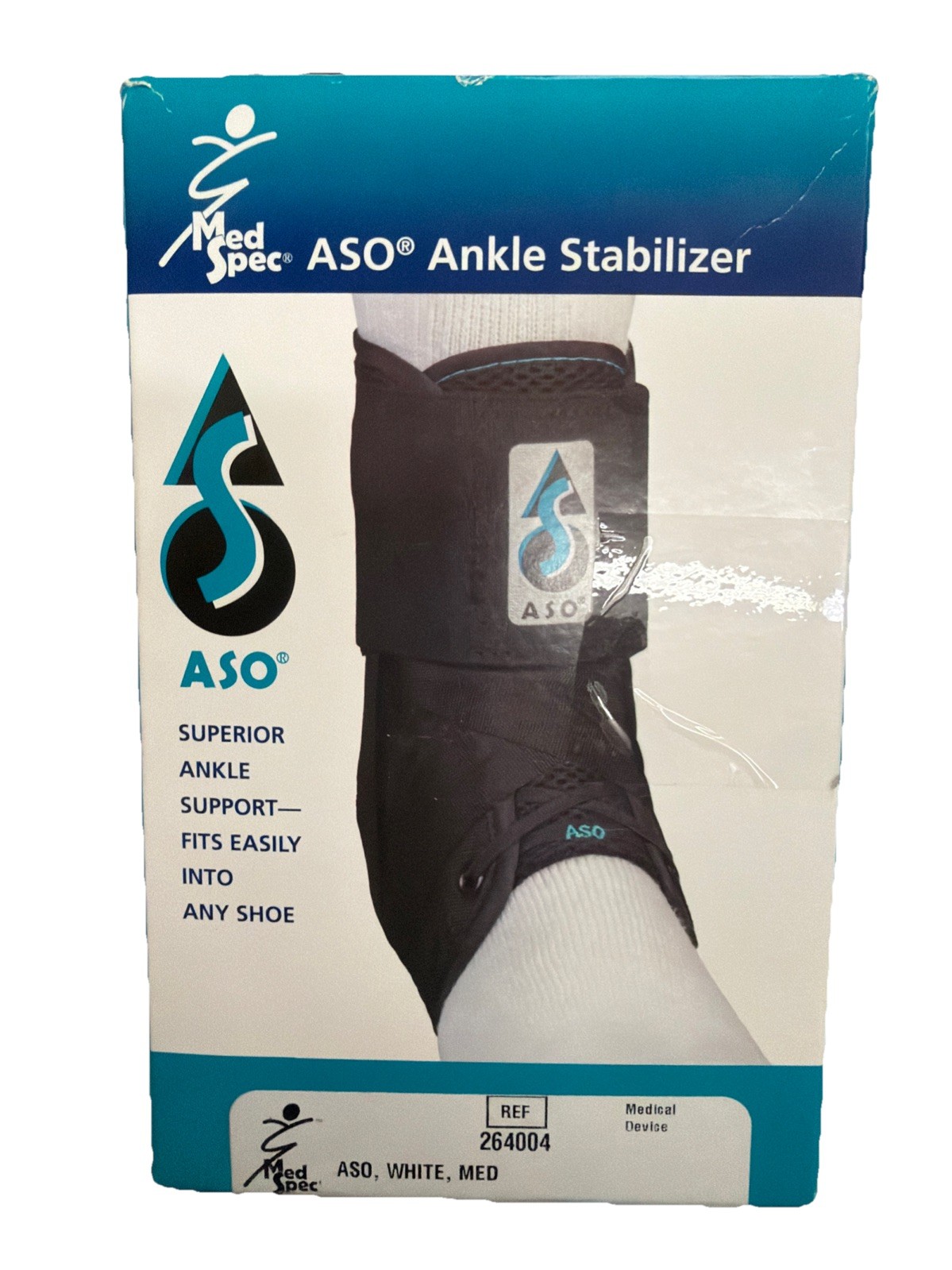 ASO Ankle Stabilizer (XX-Small, White) – Ankle Brace for Sprained Ankle and P…