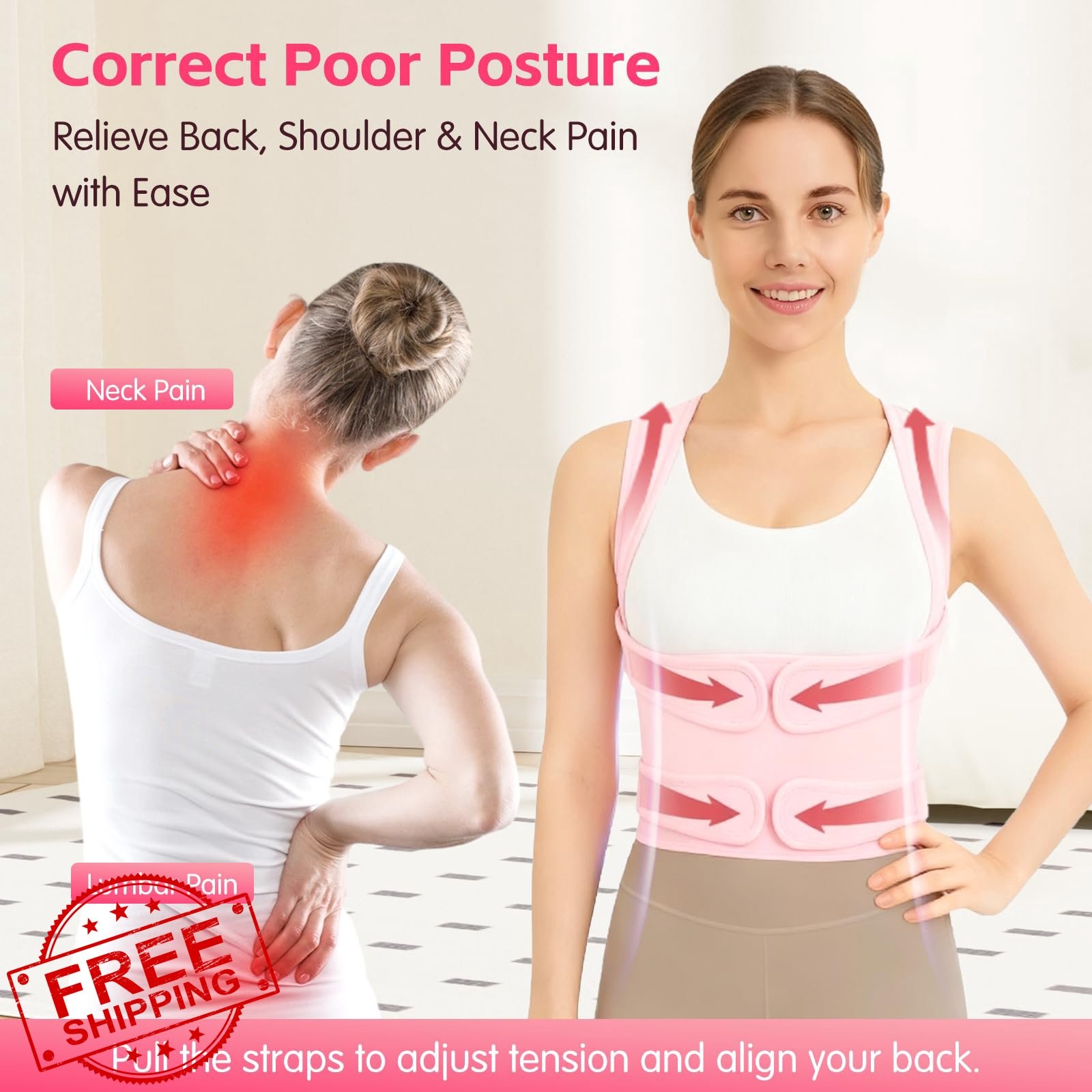 GooseFit Posture Corrector Black Large