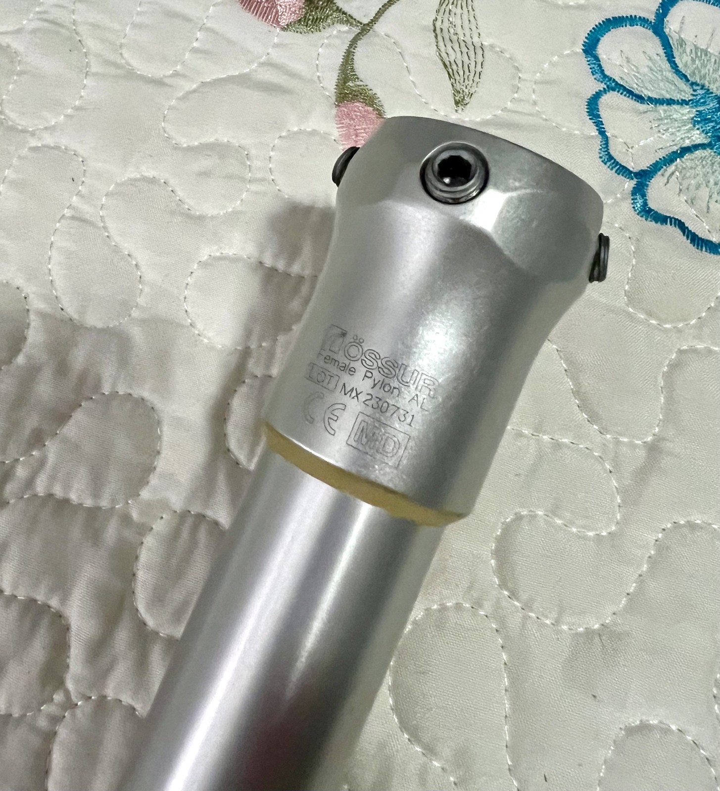 Ossur Leg Female Pylon AL Tube Clamp 7.25″ 30mm Pole Shaft Parts