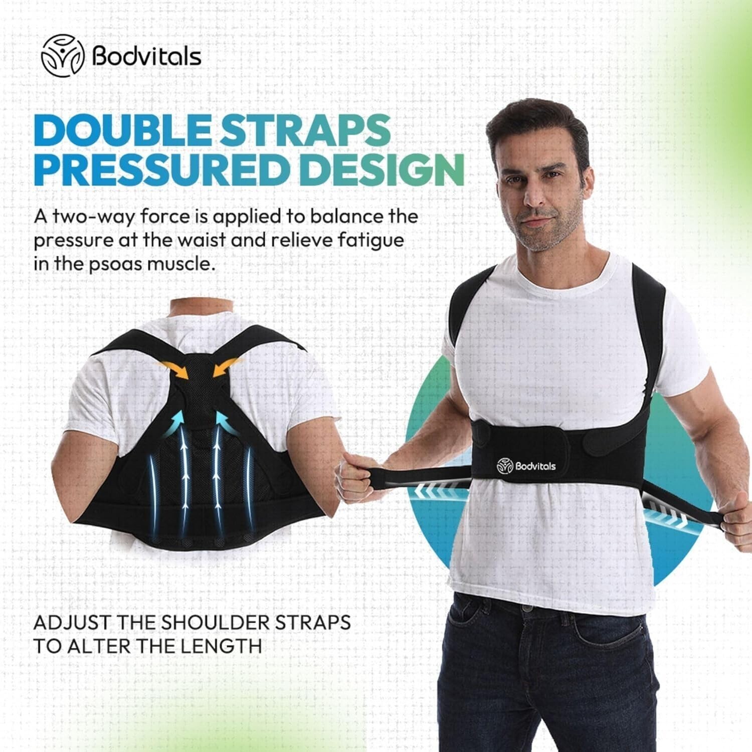 Back Brace Posture Corrector | Adjustable Back Corrector and Lightweight Back M