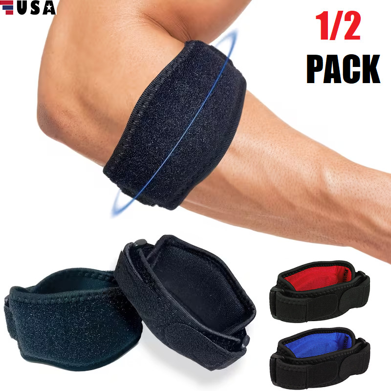 2× Tennis Elbow Brace Support Arthritis Tendonitis Joint Strap Band Wrap Sports