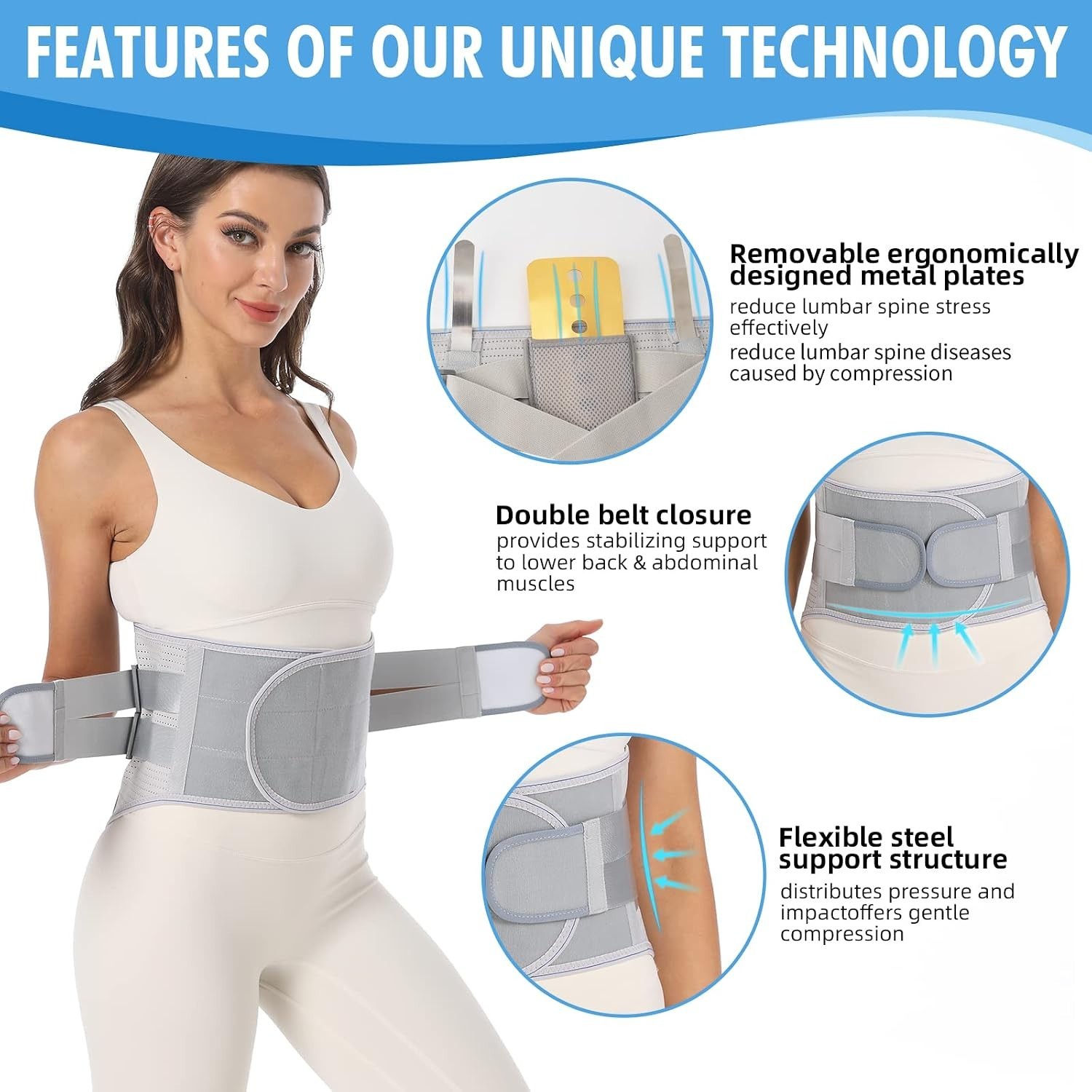 Adjustable Lower Back Brace – Herniated Disc Support