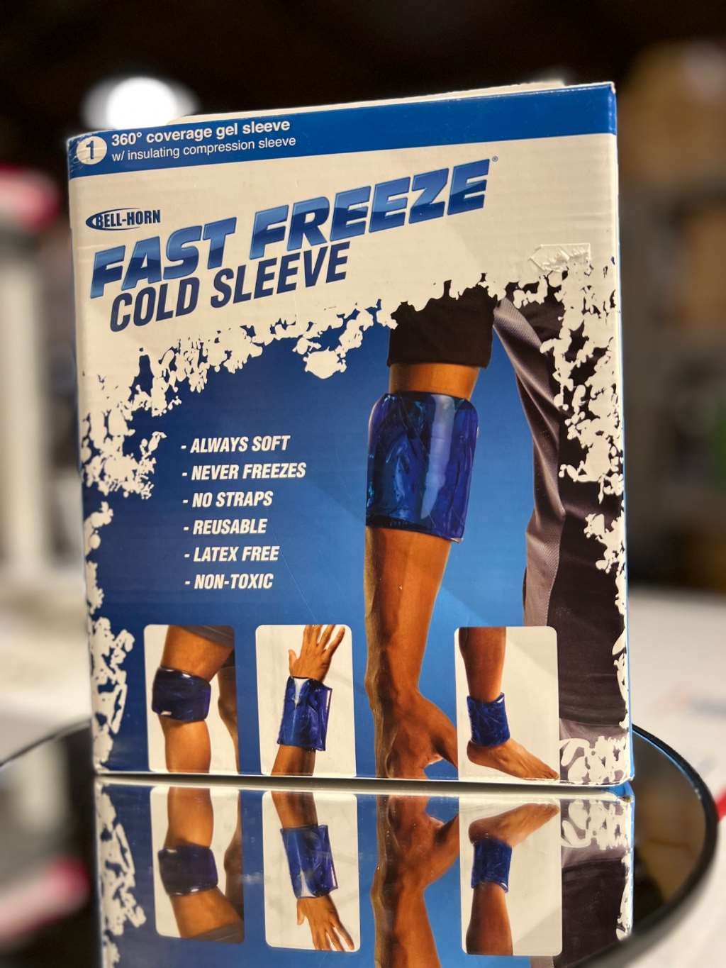 DJO Bell-Horn Fast Freeze Cold Sleeve in Blue X-Large – Arthritis – Carpal Tunn