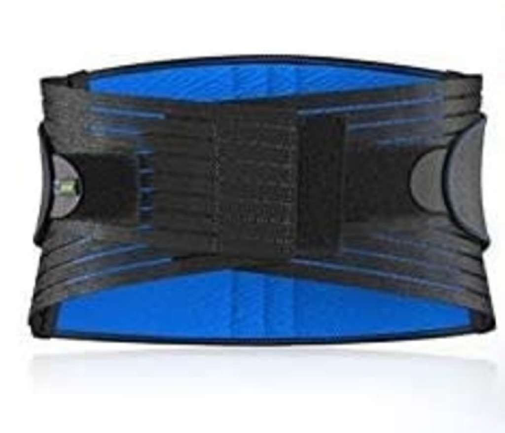 Actimove Back Support 4 Stays Adjustable Double Layer Compression 2X-Large Black