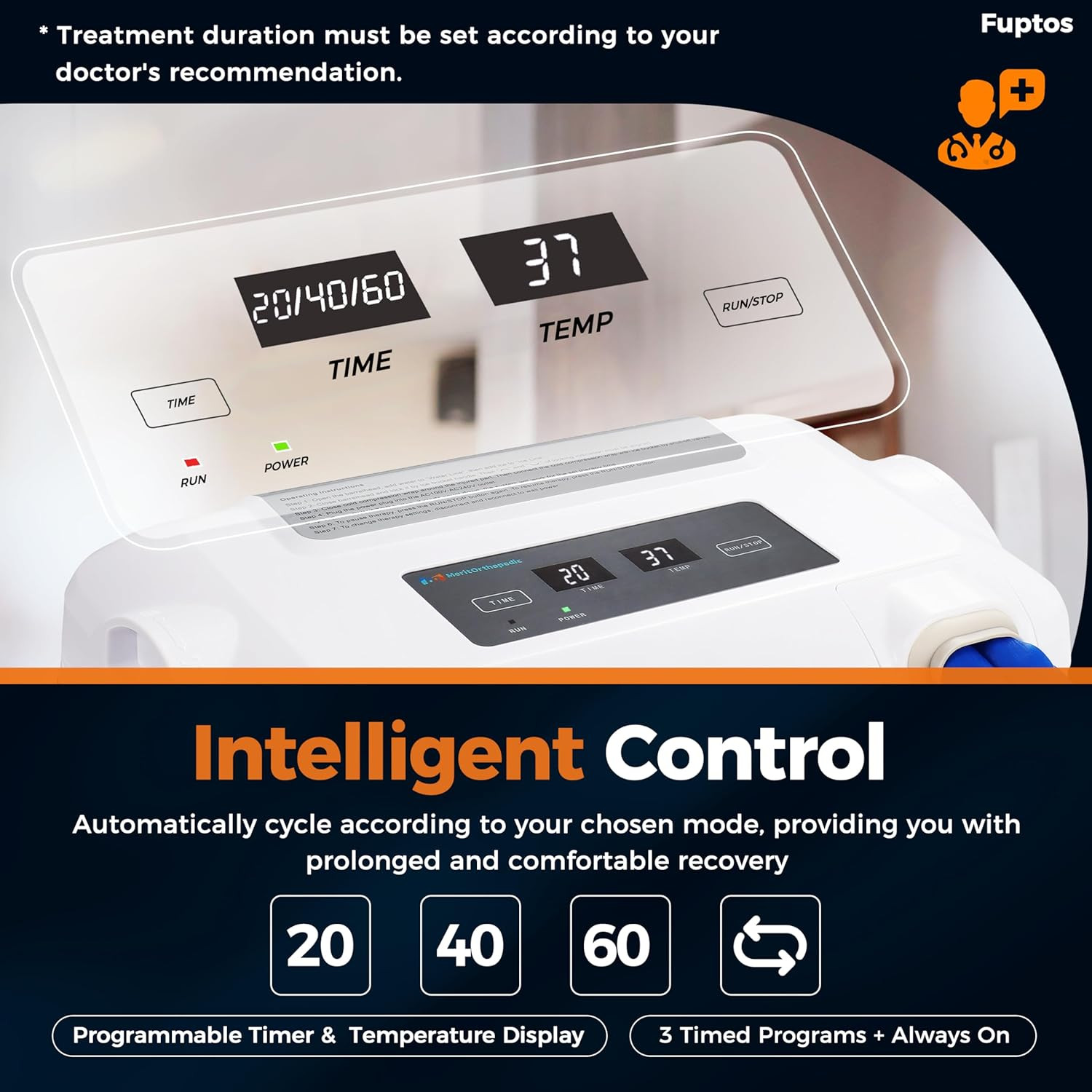 Cold Therapy Machine, Ice Machine for Knee and Shoulder after Surgery, Digital T