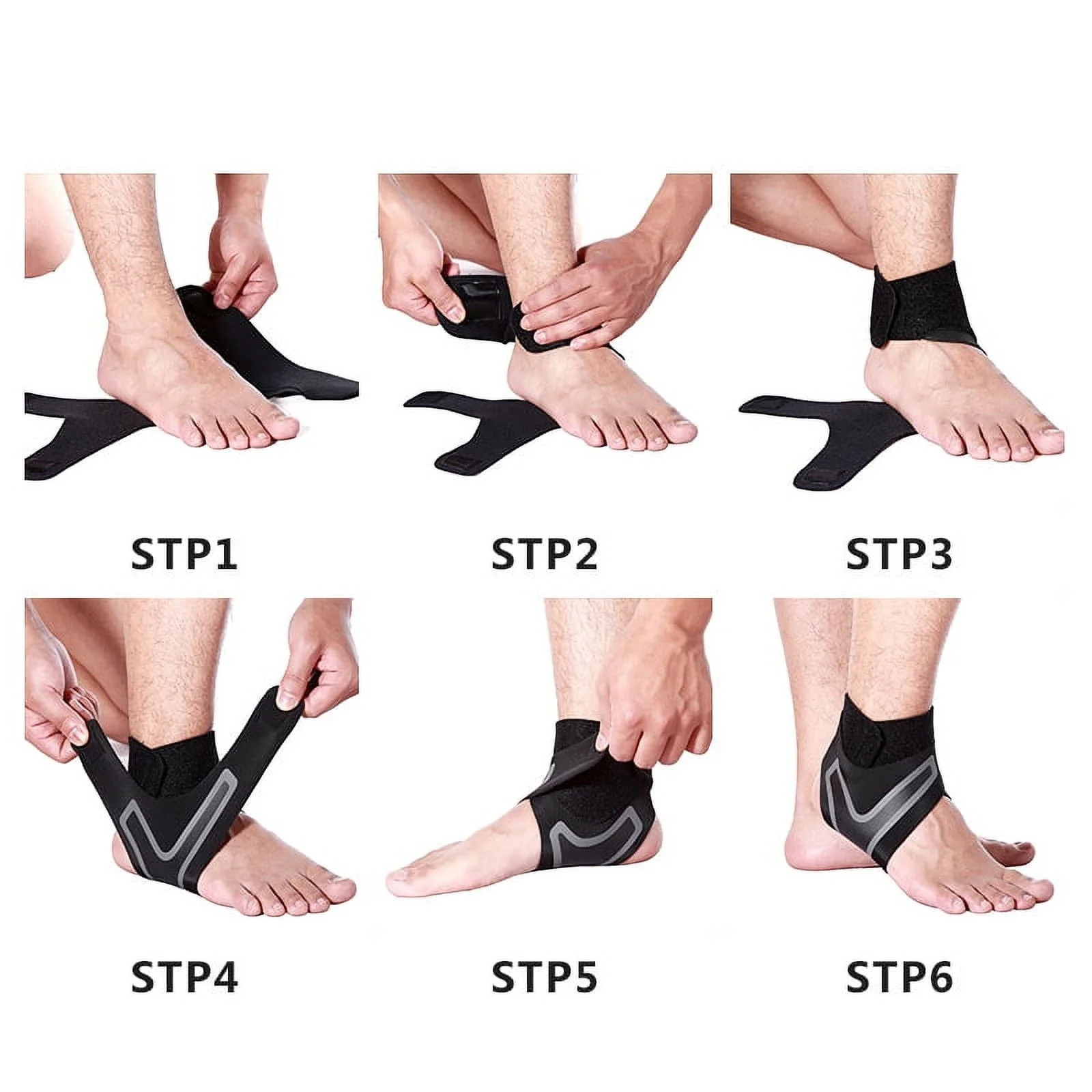 Ankle Brace Compression Support Plantar Fasciitis Pain Relief Adjustable Neopren