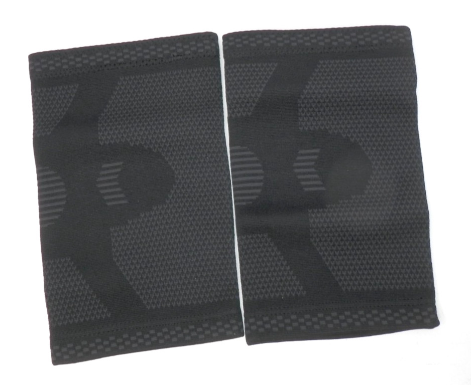 PowerLix Knee Brace • Compression Sleeve 1 Pair Black Non-Slip Cuff Choose Size