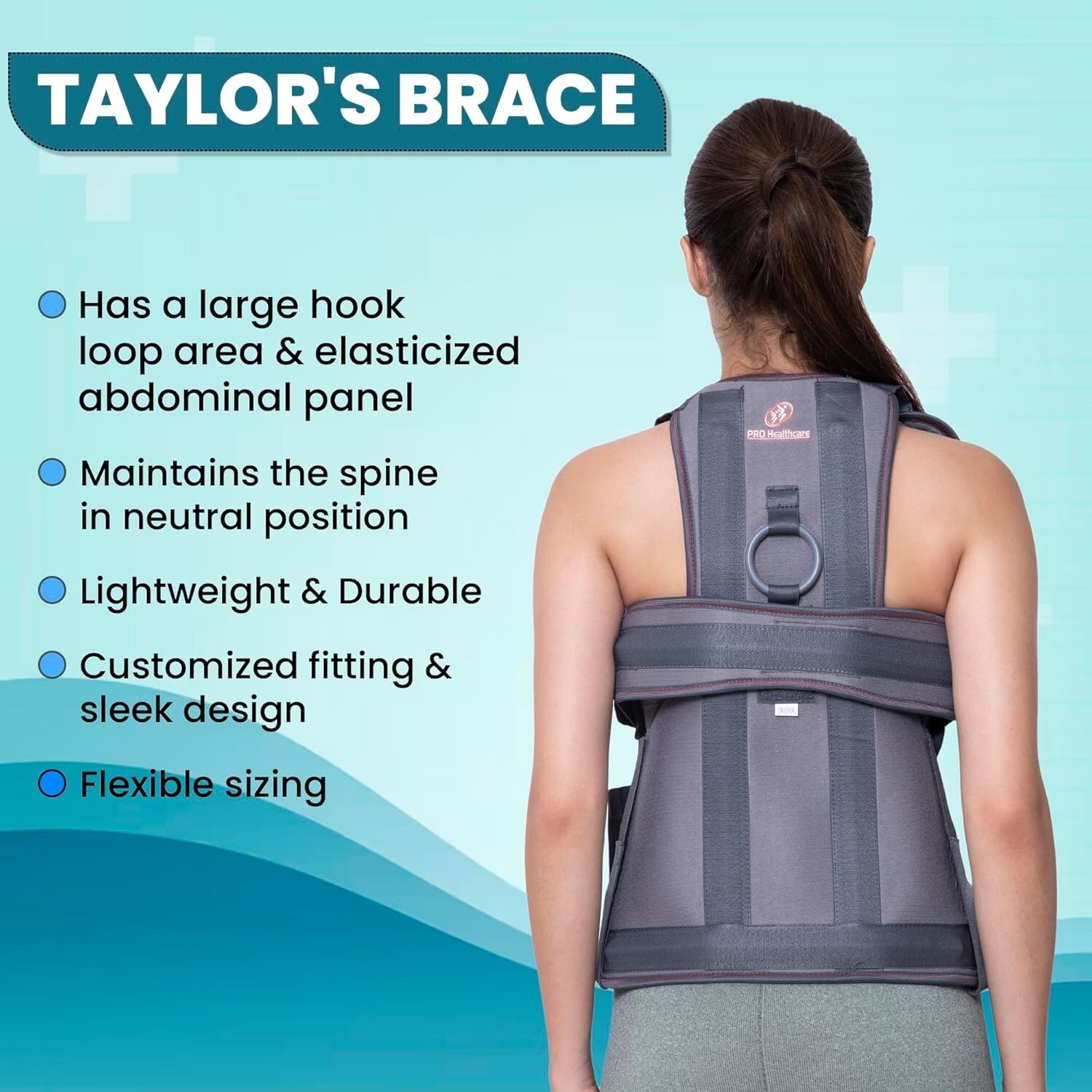 Dorso Lumbar Spinal Brace (Taylor Brace), Back Support For Stability (Universal)