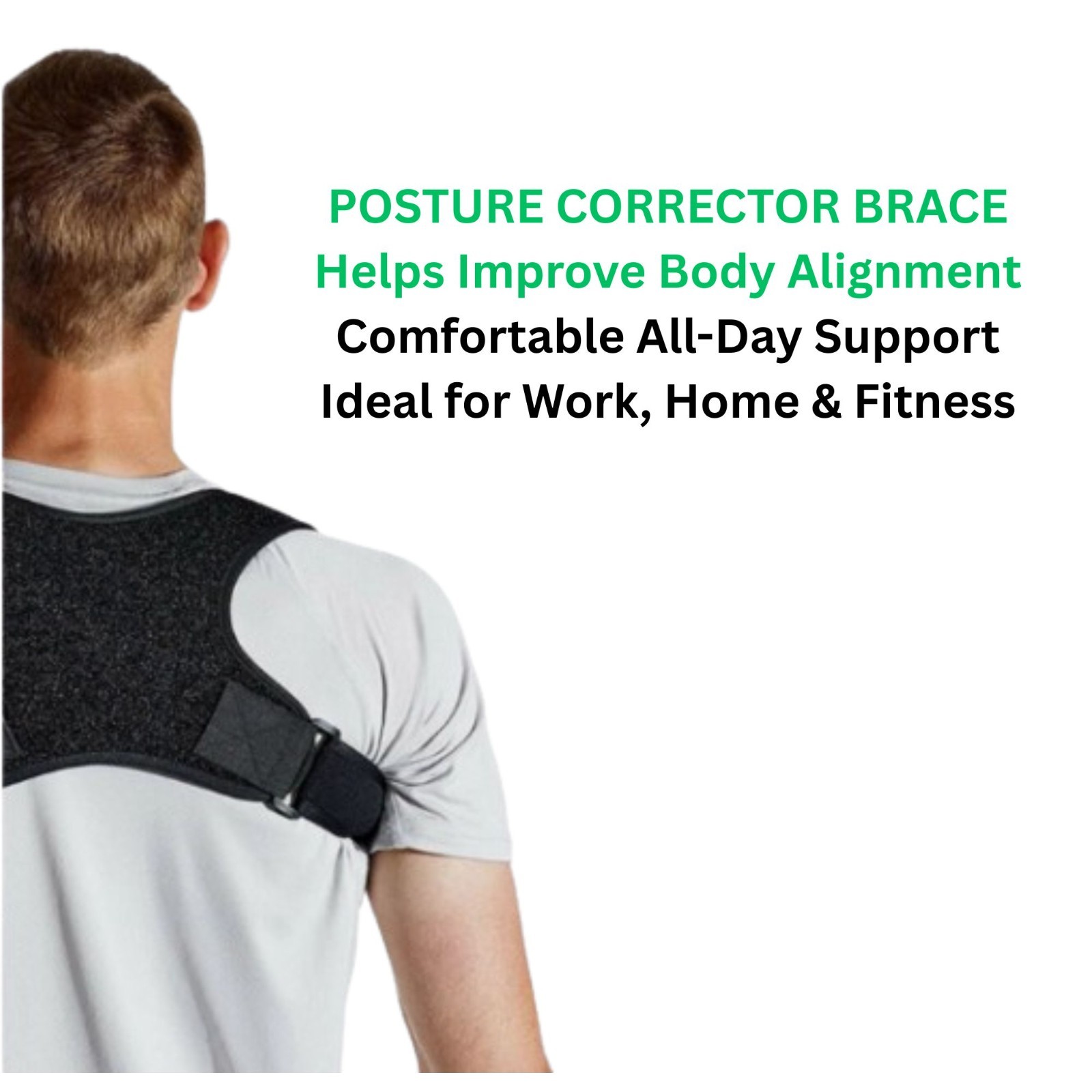 Adjustable Posture Corrector Back Support Brace Shoulder Straightener Men Women