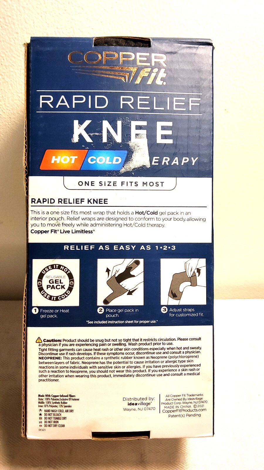 Copper Fit Knee pad , Hot And Cold Rapid Releif Theropy New In Packaging
