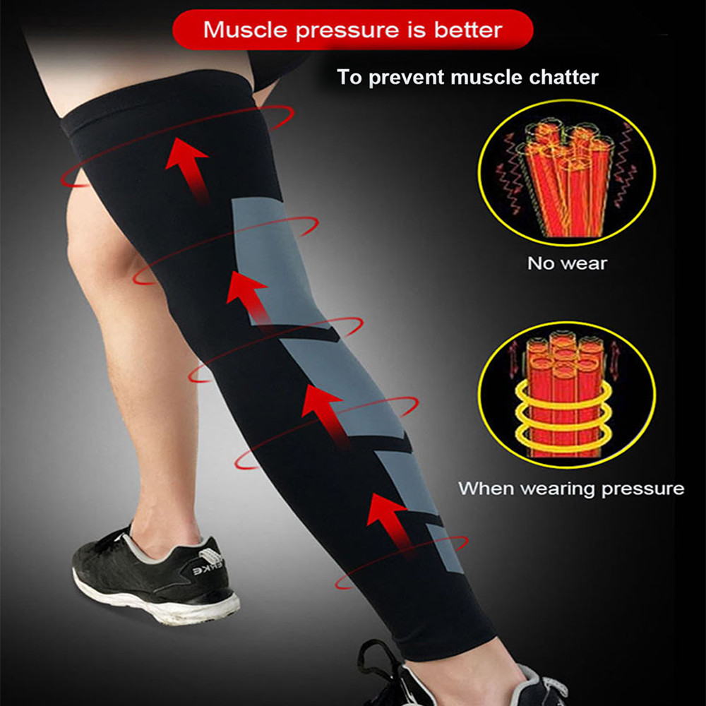 Compression Socks Knee High Varicose Veins Leg Running Anti Fatigue Mens Womens