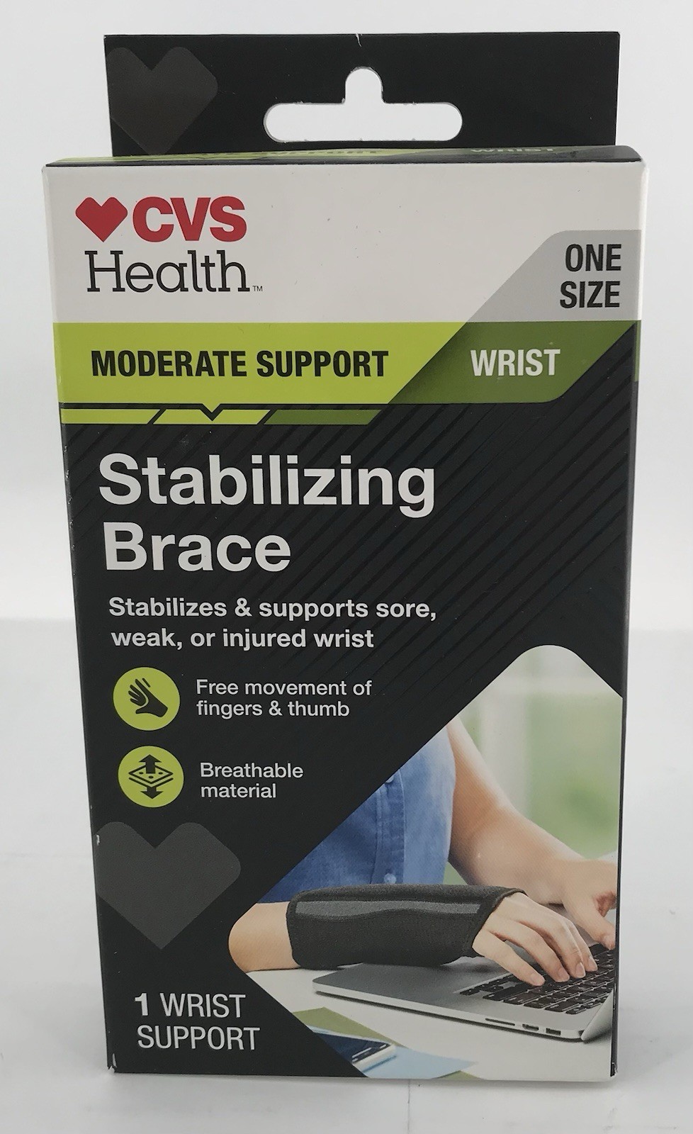 CVS Health Wrist Moderate Support Stabilizing Brace – Wrist Support One Size