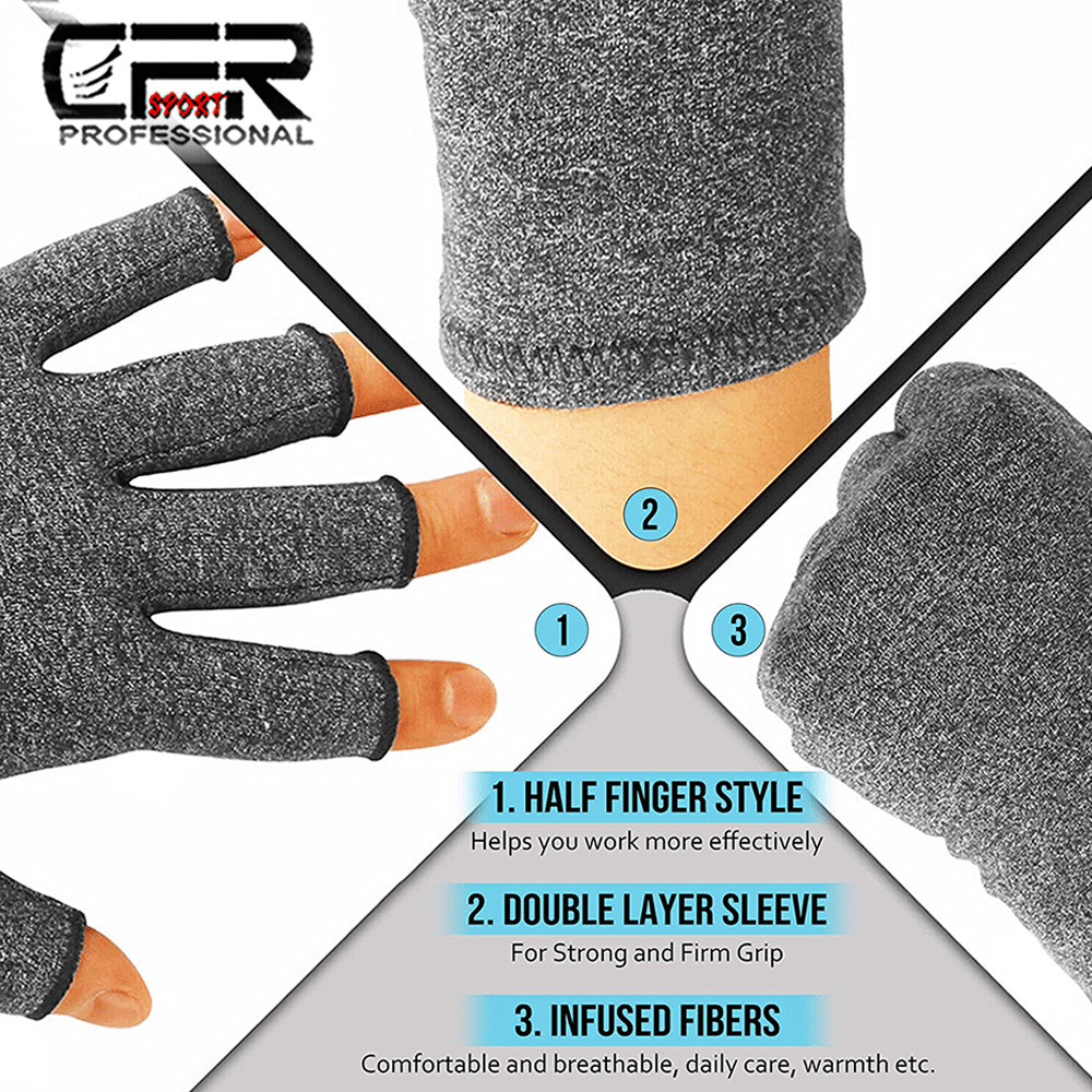 Compression Gloves Arthritis Pain Relief Carpal Tunnel Hand Joint Brace Support