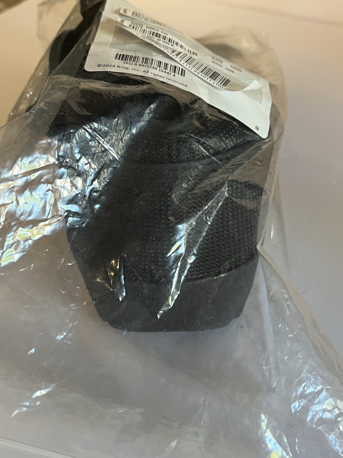 Breg Post-Op Foot Shoe Adult Medium Unisex Black Square Toe Adjustable New NIP