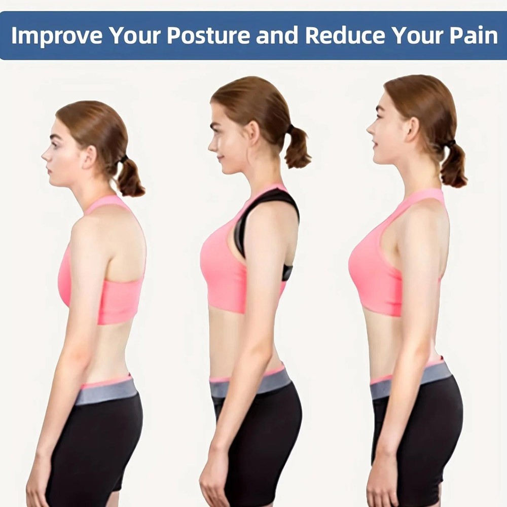 Posture Corrector Adjustable Back Brace Shoulder Support Strap Clavicle Belt US