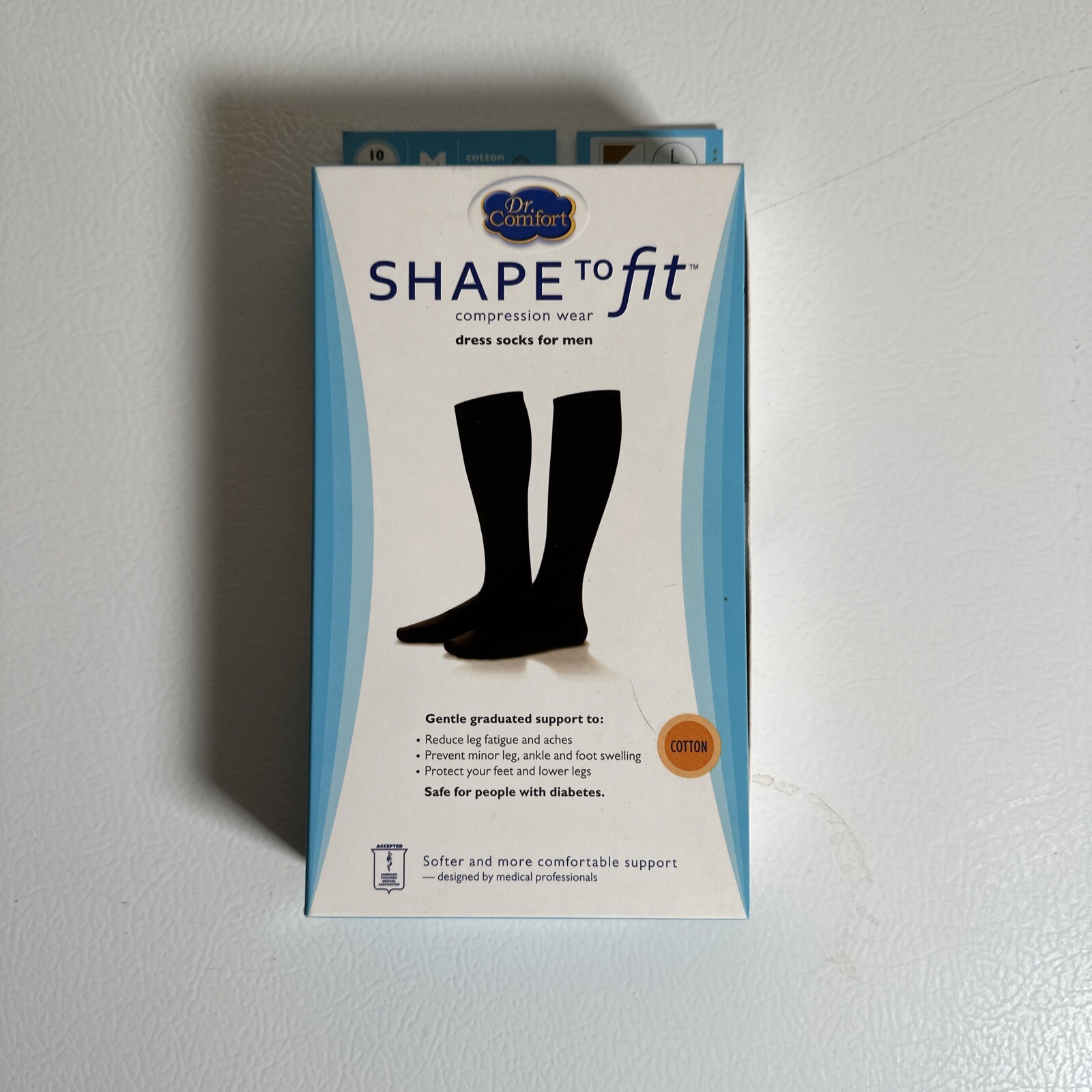Mens Compression Knee Dress Socks Supports Dr Comfort Shape to Fit Large khaki