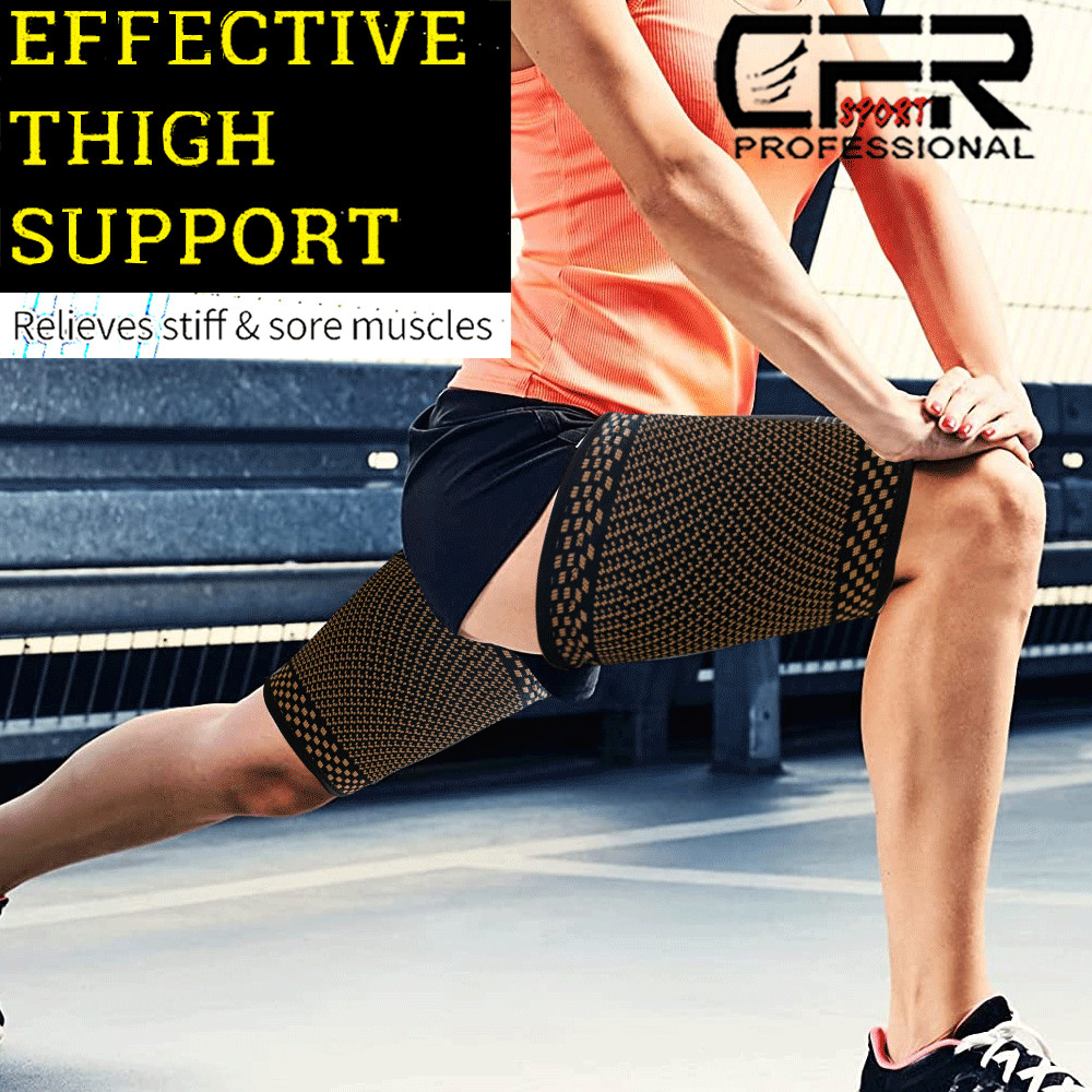 Copper Compression Brace Groin Thigh Sleeve Hip Support Wrap Sciatic Nerve Sport