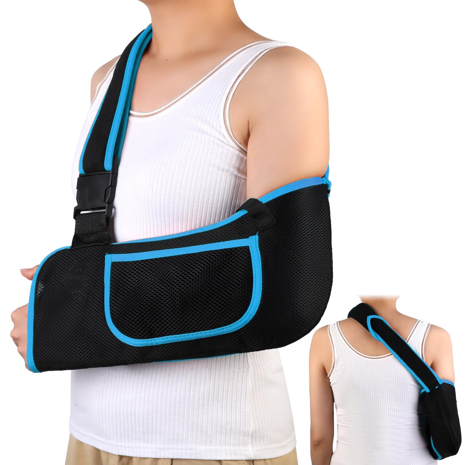 Arm Sling, Lightweight & Breathable Medical Sling with Adjustable Shoulder St…