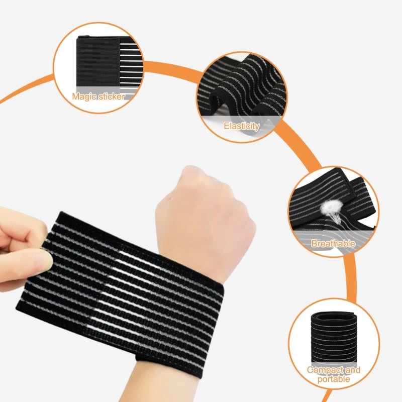 4Pcs Multipurpose Adjustable Wrist Bandages For Fitness Office Work Hand Care