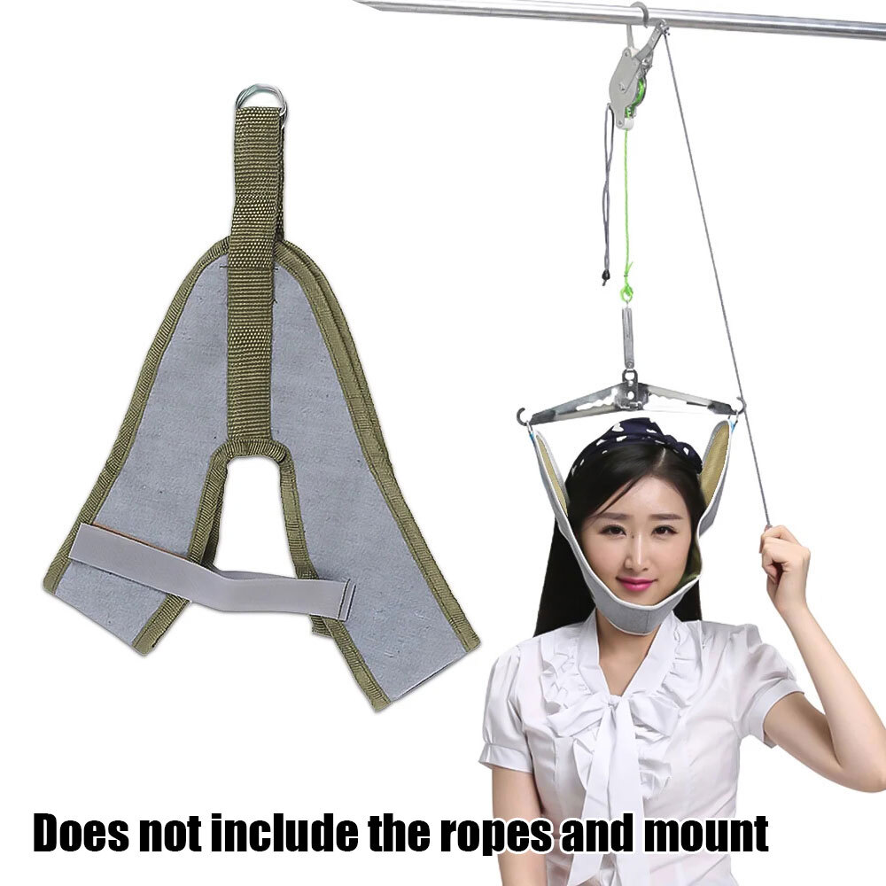 Hanging Neck Traction Kit Cushion Belt Brace Adjustable Correction Stretcher
