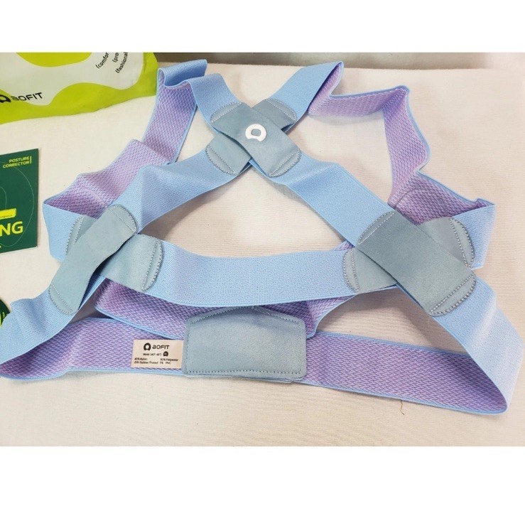 AOFIT Womens Posture Corrector X-Shaped Back Brace Invisible Under Clothes, Med