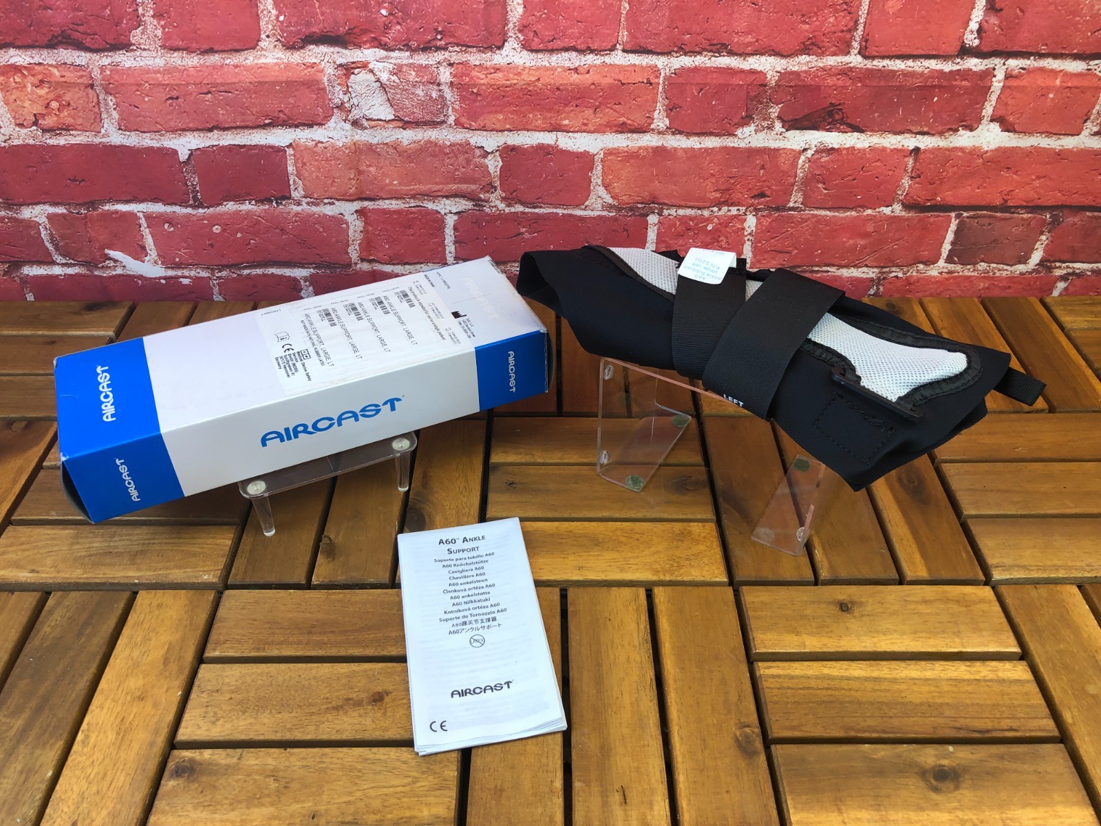 BRANDNEW Open Box AIRCAST A60 ANKLE SUPPORT Sprain Brace LEFT L Large Size 02TLL