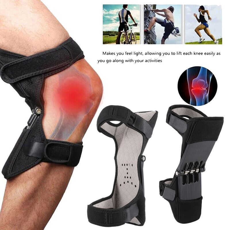 Joint Support Knee Pads Power Spring Loaded Rebound Sports Lift Protection USA