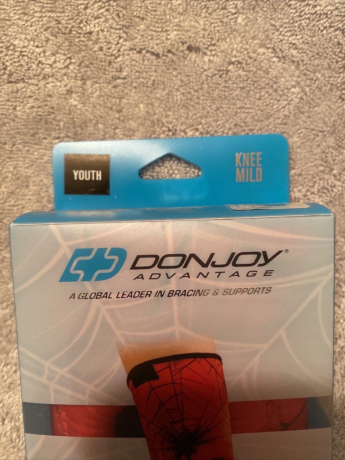 DonJoy Marvel Avengers Spider-Man Youth Neoprene Knee Sleeve Patella Donut New