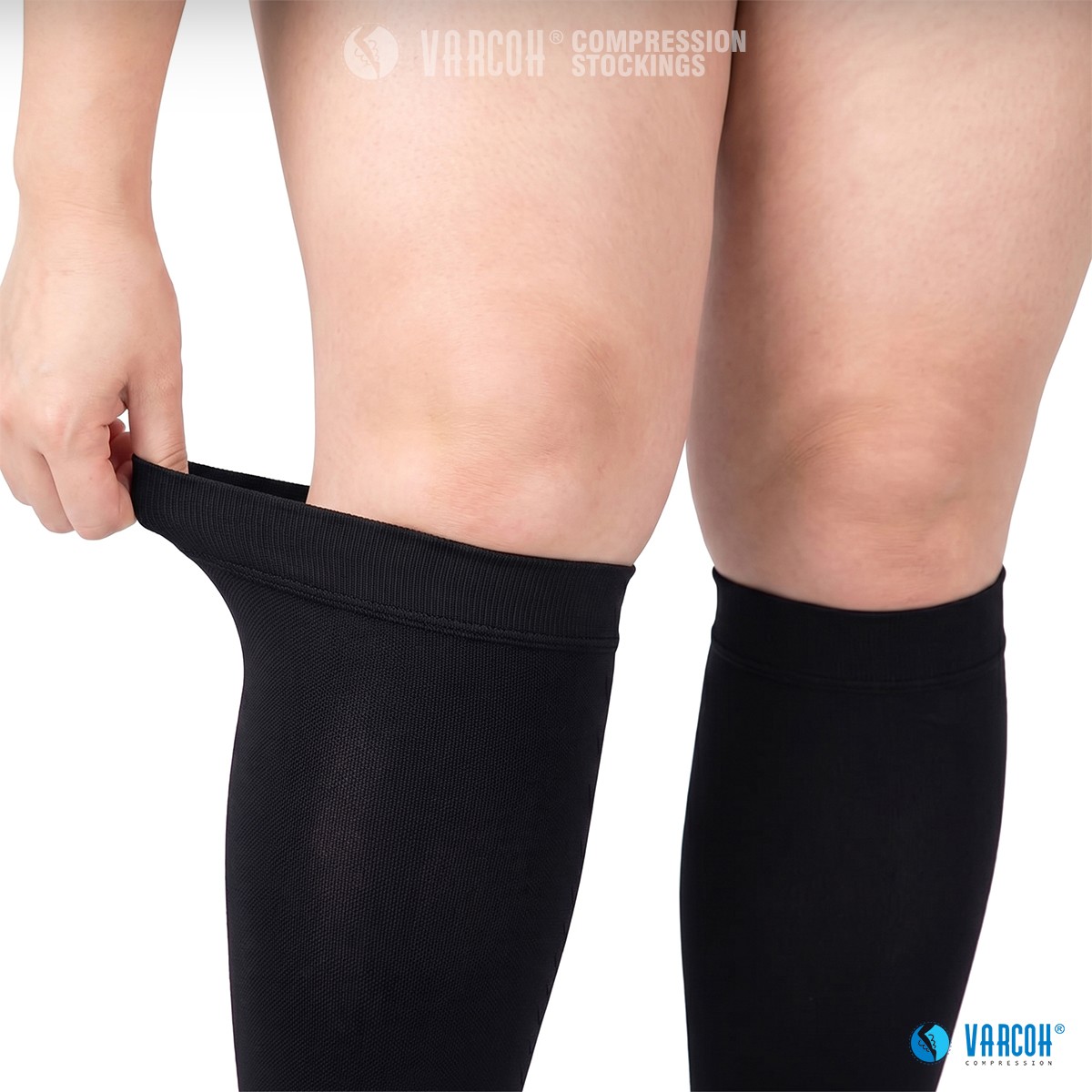 30-40 mmHg Compression Socks Footless Calf Sleeves Sport Recovery Varicose Veins