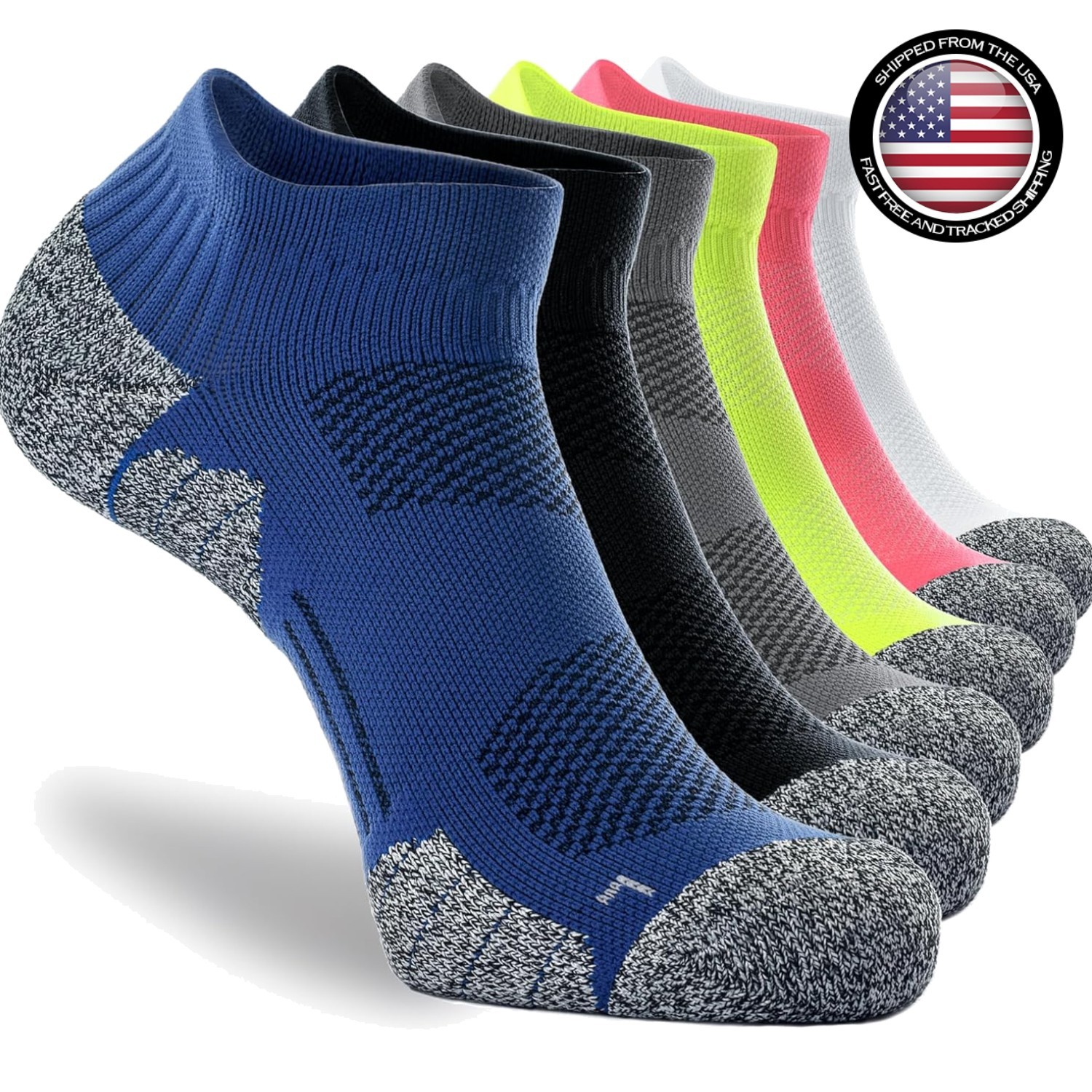 Compression Ankle Socks 6-Pack – Ultimate Moisture Control for Active Lifestyle