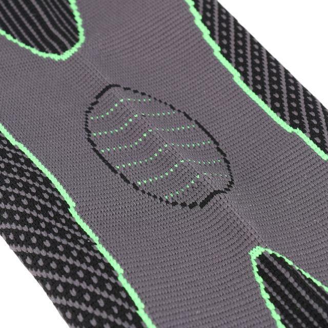 1PCS Mumian S33 Classic Black And Green Knitted Thermal Lengthen Sports Kneecaps