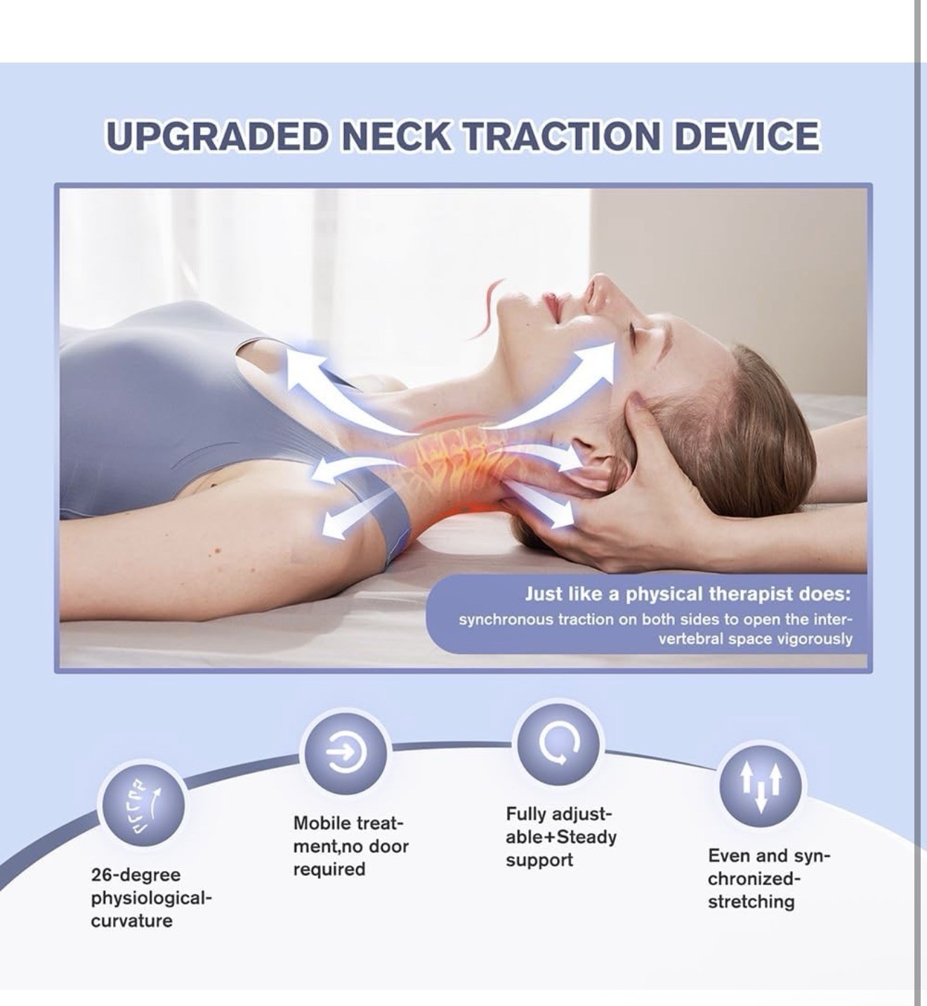 Read Cervical Neck Traction Device,Electric Air Pump 3 Power Traction No Remote