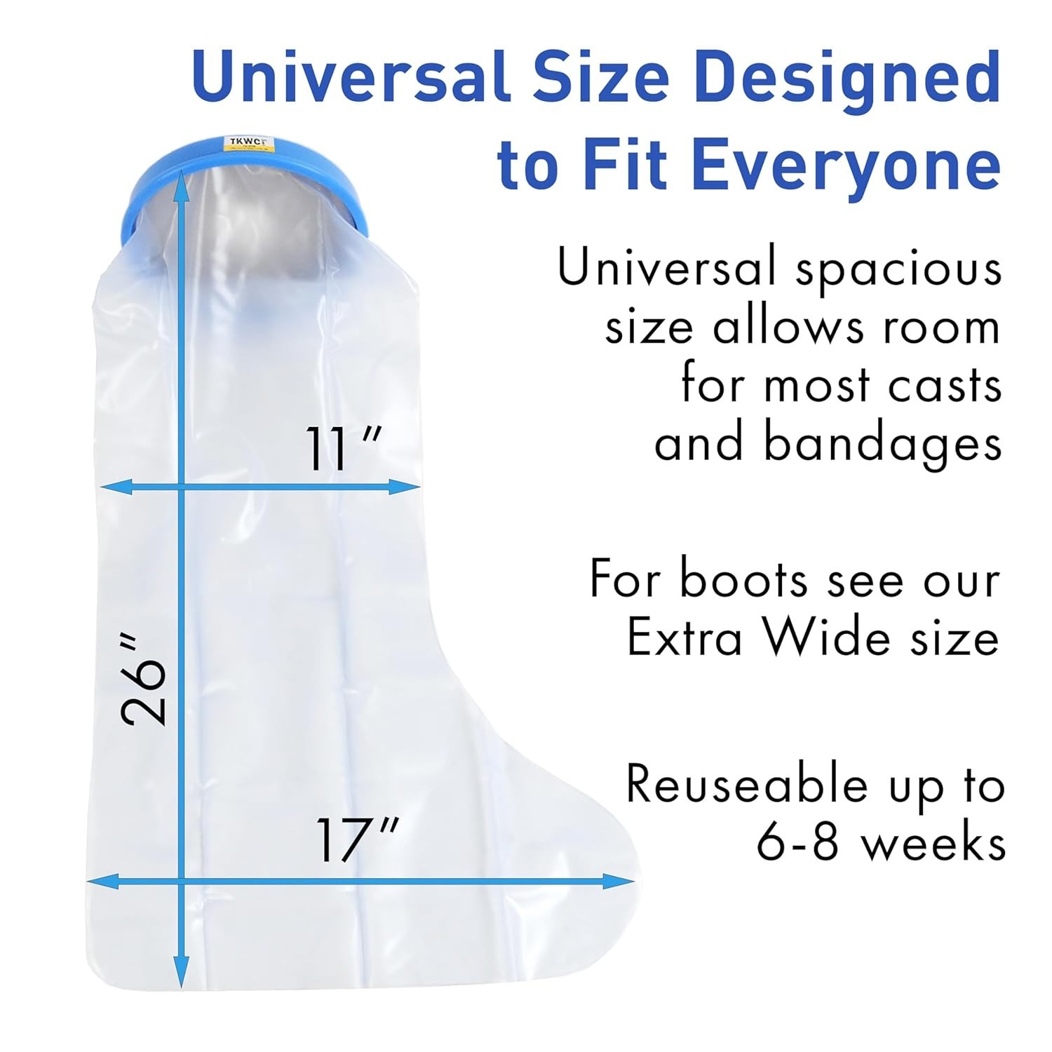 Effortless Showering with 100% Waterproof Cast Cover – Secure Seal & Comfort