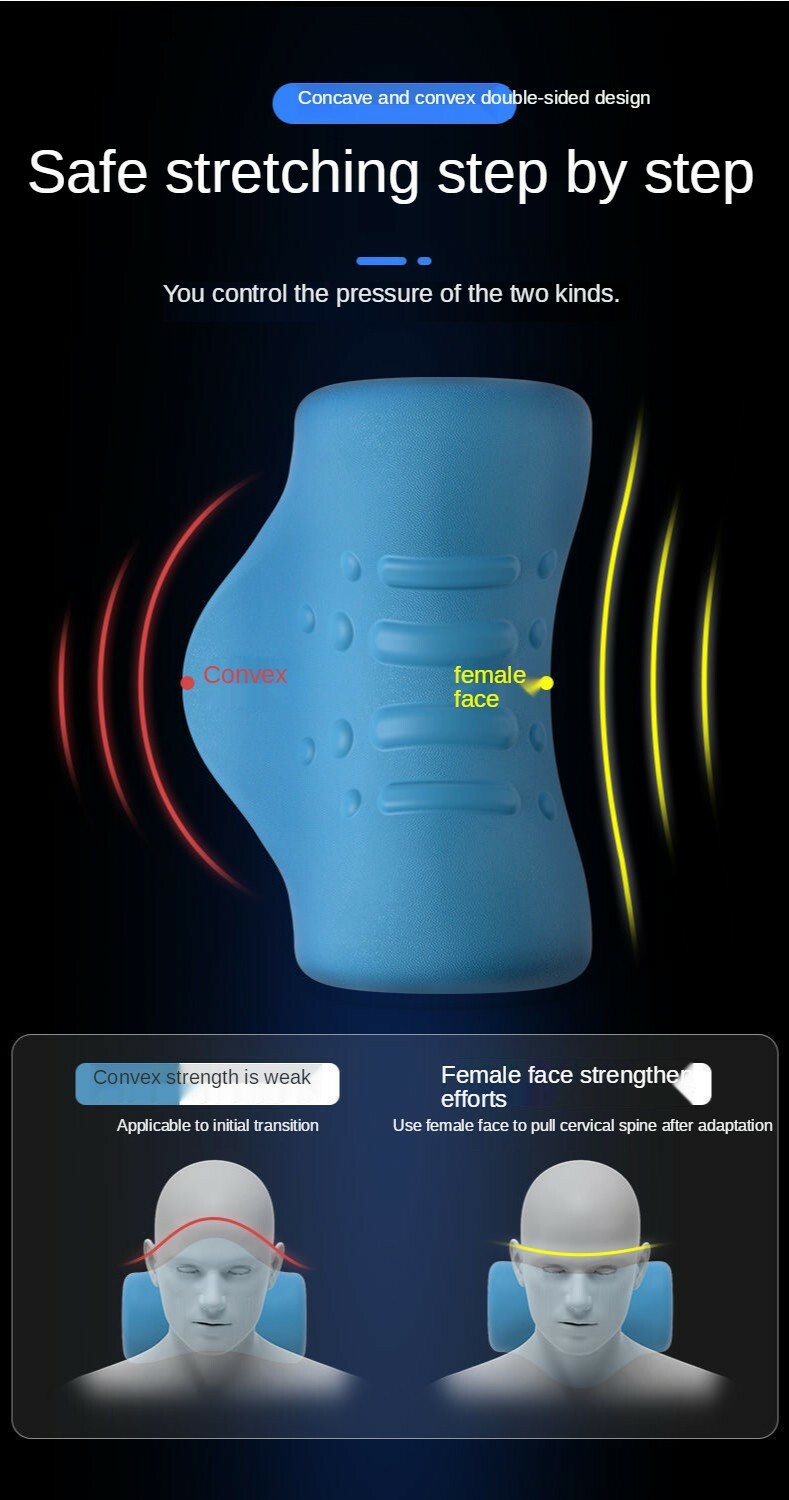 Neck Traction Pillow Original Muscle Relax Neck Stretcher Cervical Pain Relief.