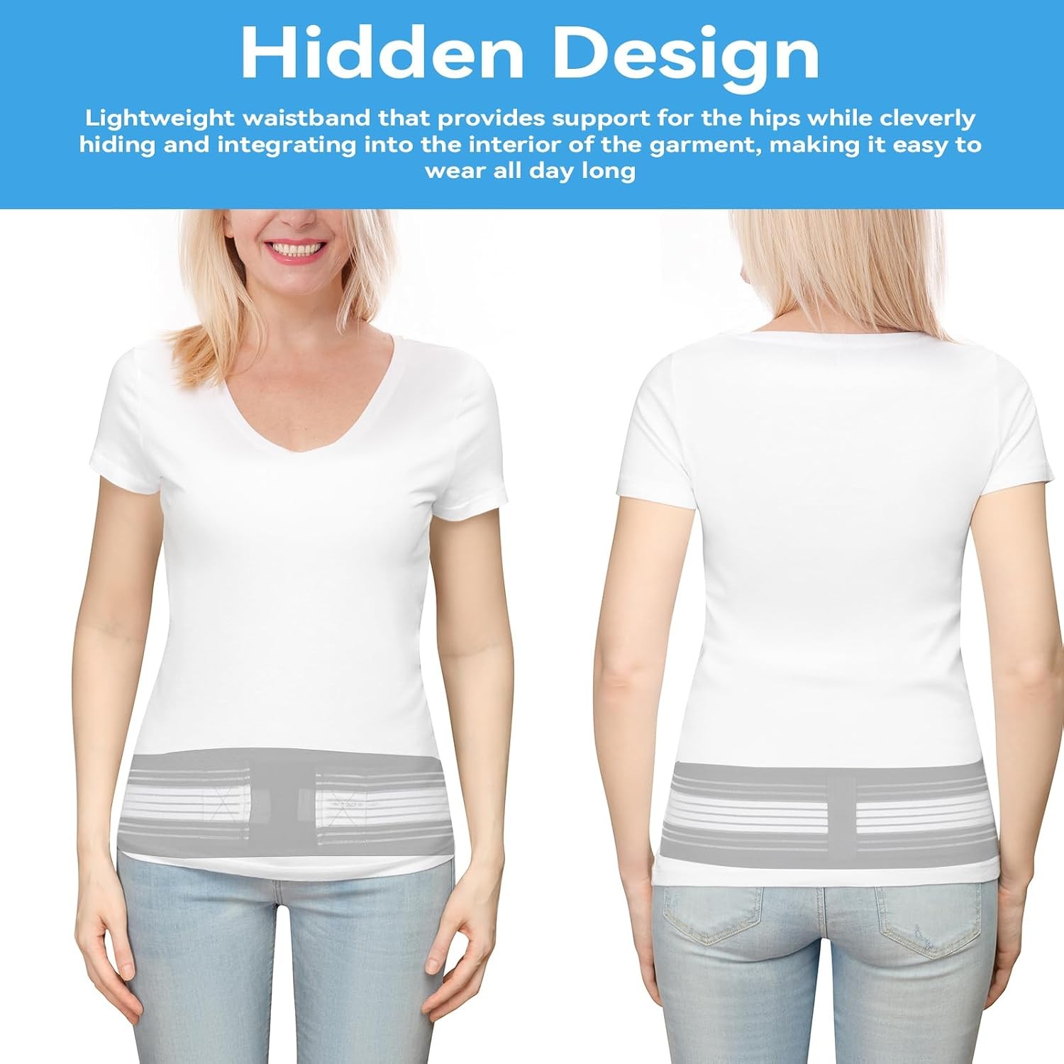 Waist Belt Sacroiliac Hip Belt, Lumbar Support Sciatica Pain Relief, Sacroiliac