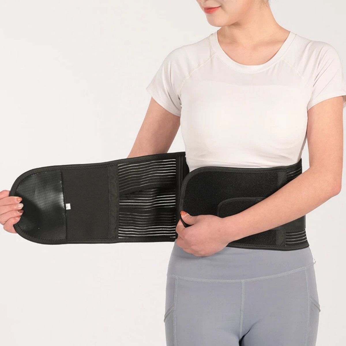 Lower Back Brace Adjustable Lumbar Support Belt Sciatica Pain Relief Men Women
