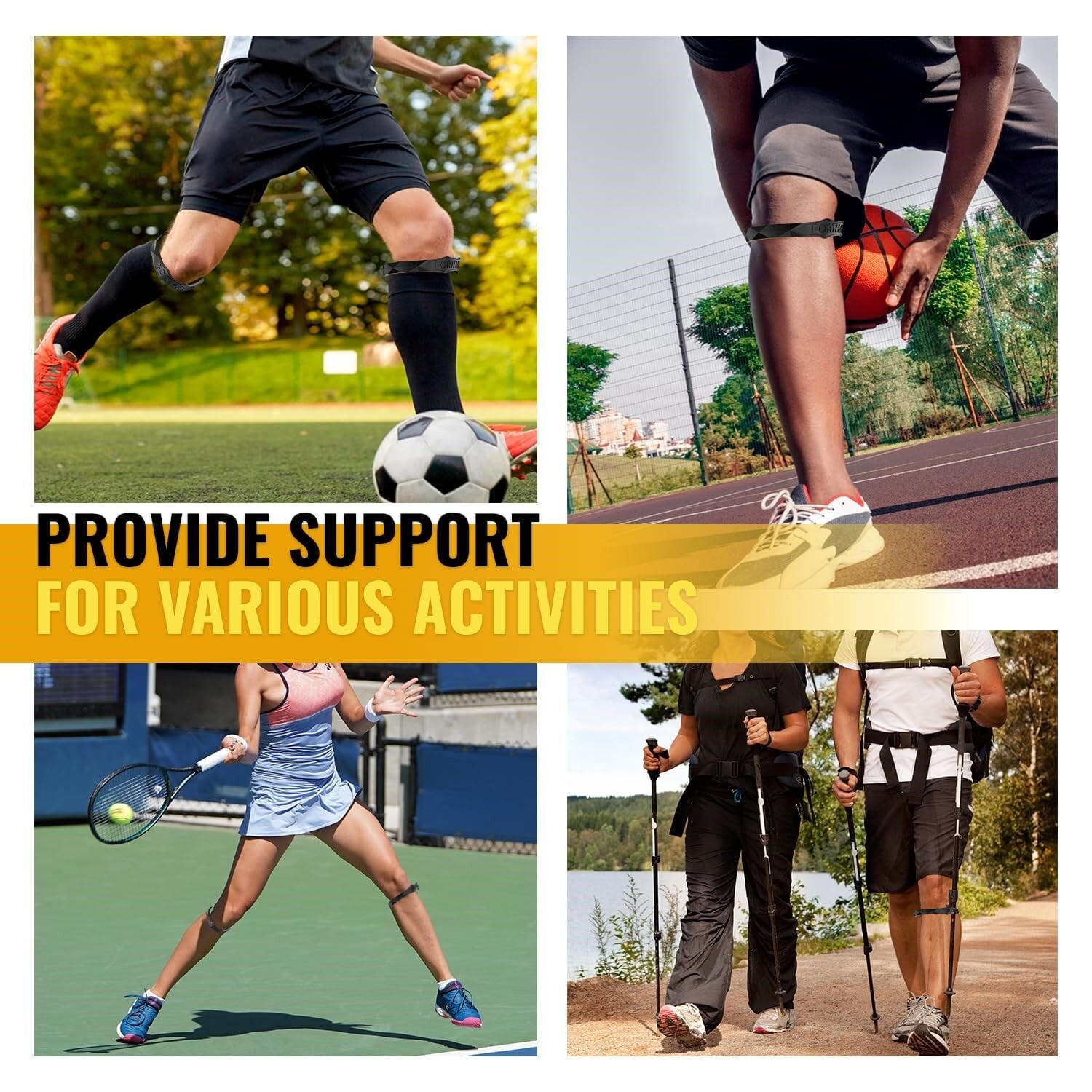 Knee Support Patella Brace Stabilizer Strap Band Tendon Sports Joint Pain Relief