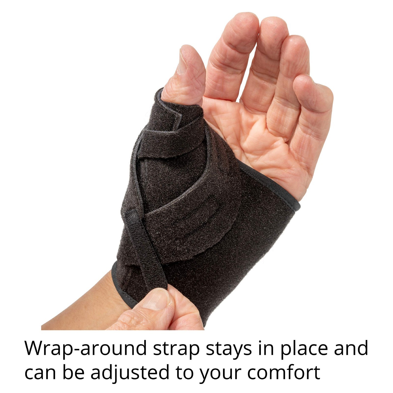 Adjustable Left Hand Thumb Brace – Medium Size, 3-Point Support for Pain Relief