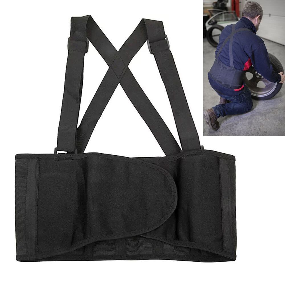 Back Brace Support Belt Lumbar Lower Waist Relief Comfort Suspender S M L XL 2XL