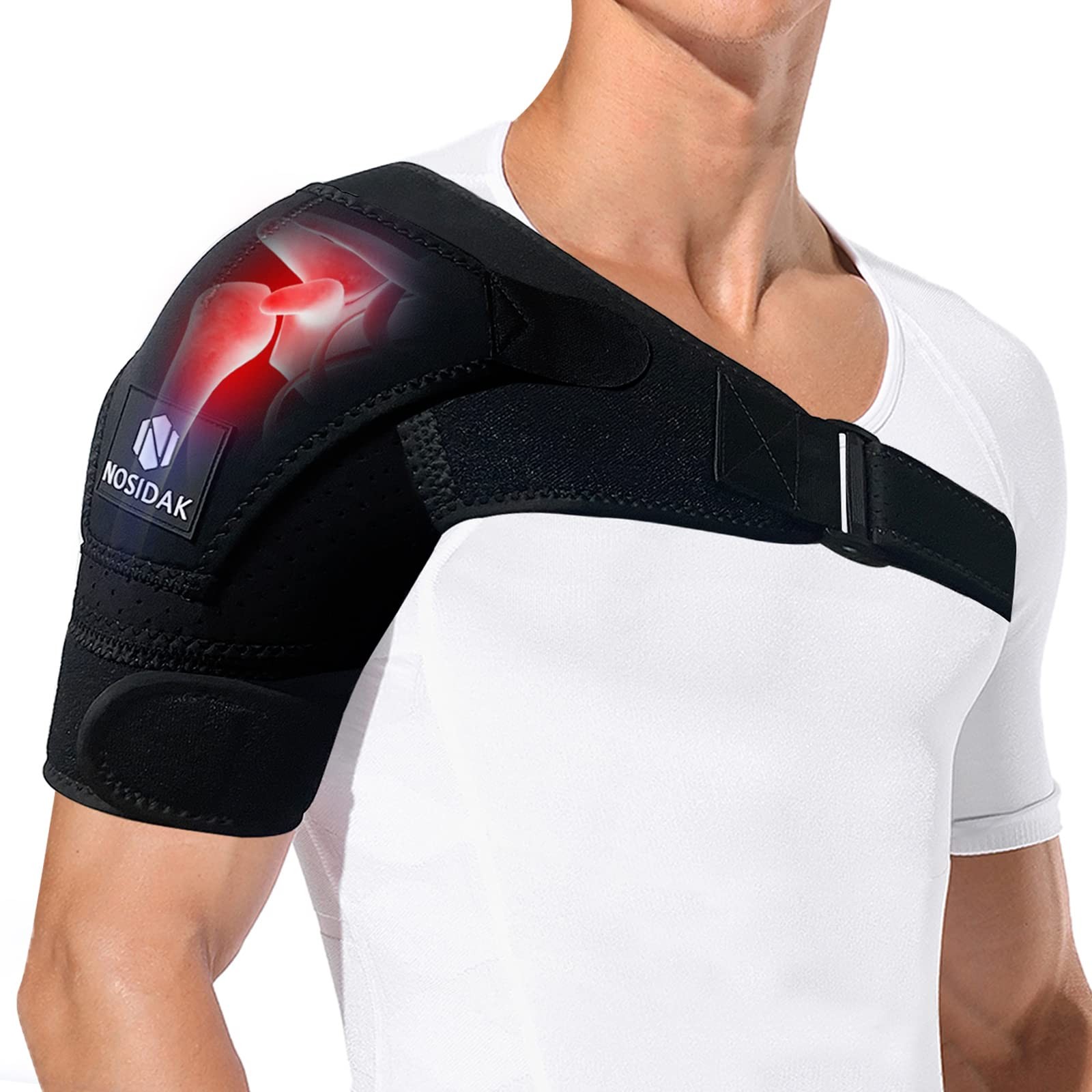 Shoulder Brace Compression Sleeve Immobilizer Wrap Rotator Cuff Tendonitis