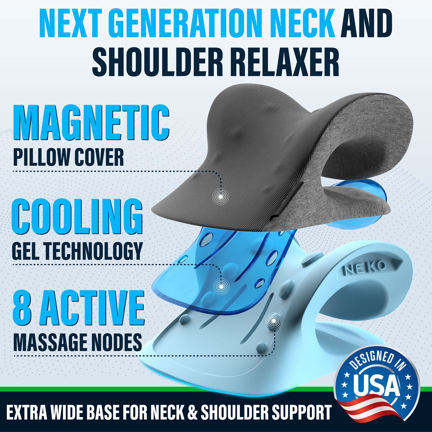 Neck Stretcher | Chiropractic Back & Shoulder Relaxer, Cervical Traction Device