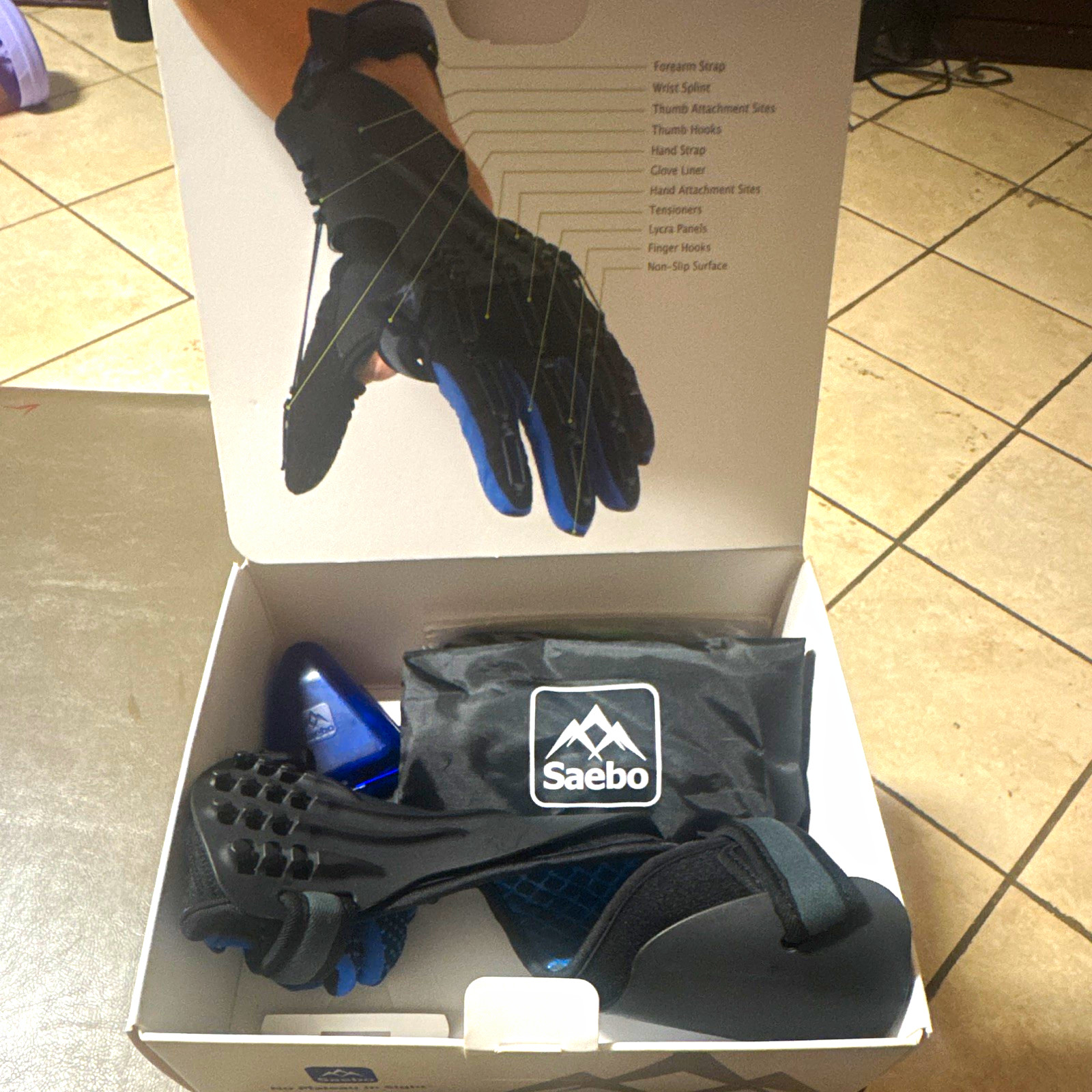 SAEBOGLOVE COMPLETE KIT, SHELL/LG, LINER/LG, LEFT