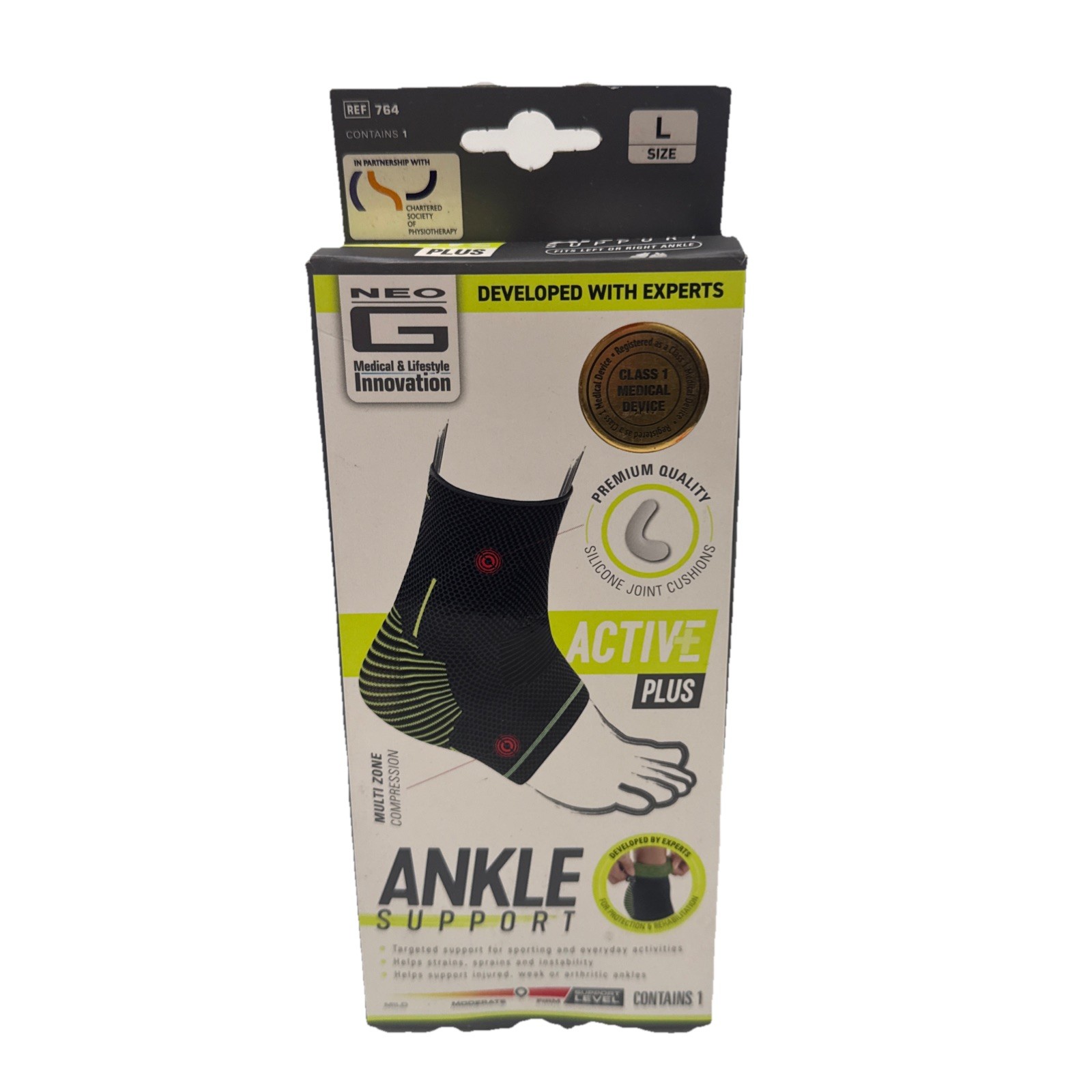 NEO G ACTIVE ANKLE SUPPORT LARGE 1CT