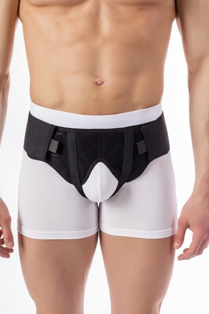 Hernia Support Truss for Single/Double Inguinal or Sports Hernia, Adjustable