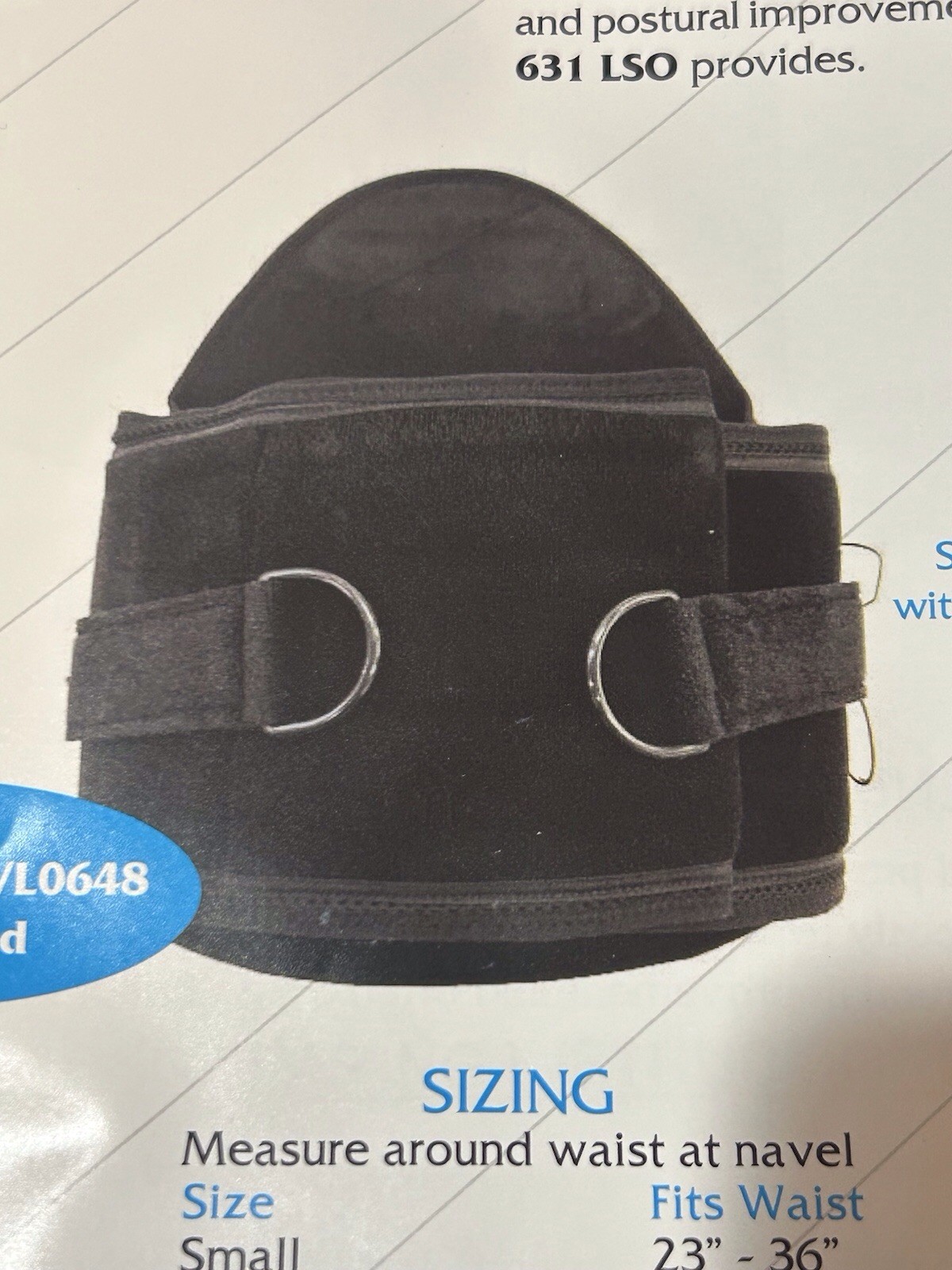 Legend 631 LSO Spinal Orthosis Back Pain Brace Lumbar Support Back Pain NEW