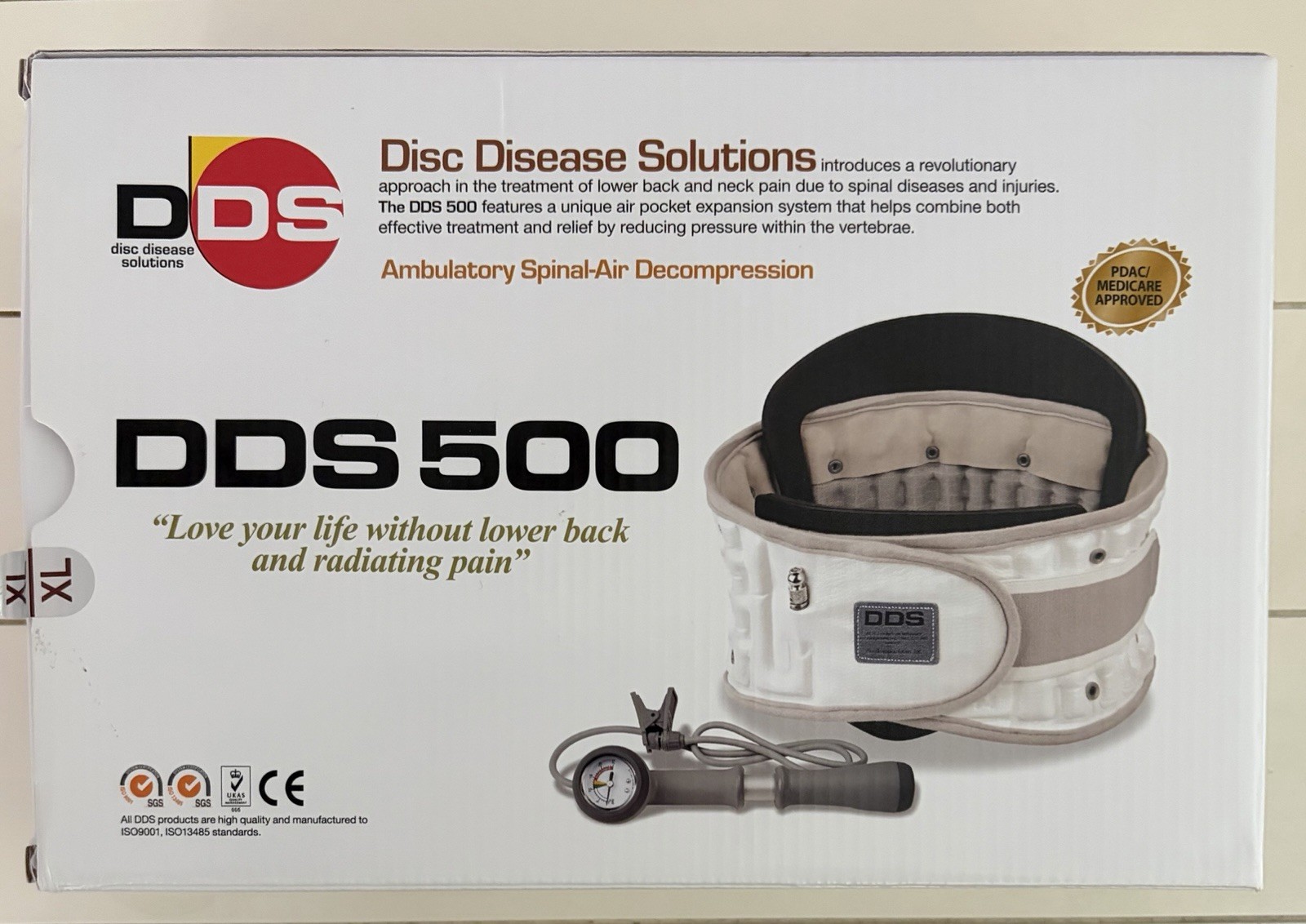 DDS500 Ambulatory Spinal-Air Decompression Brace PDAC Medicare Approved NH3-1198