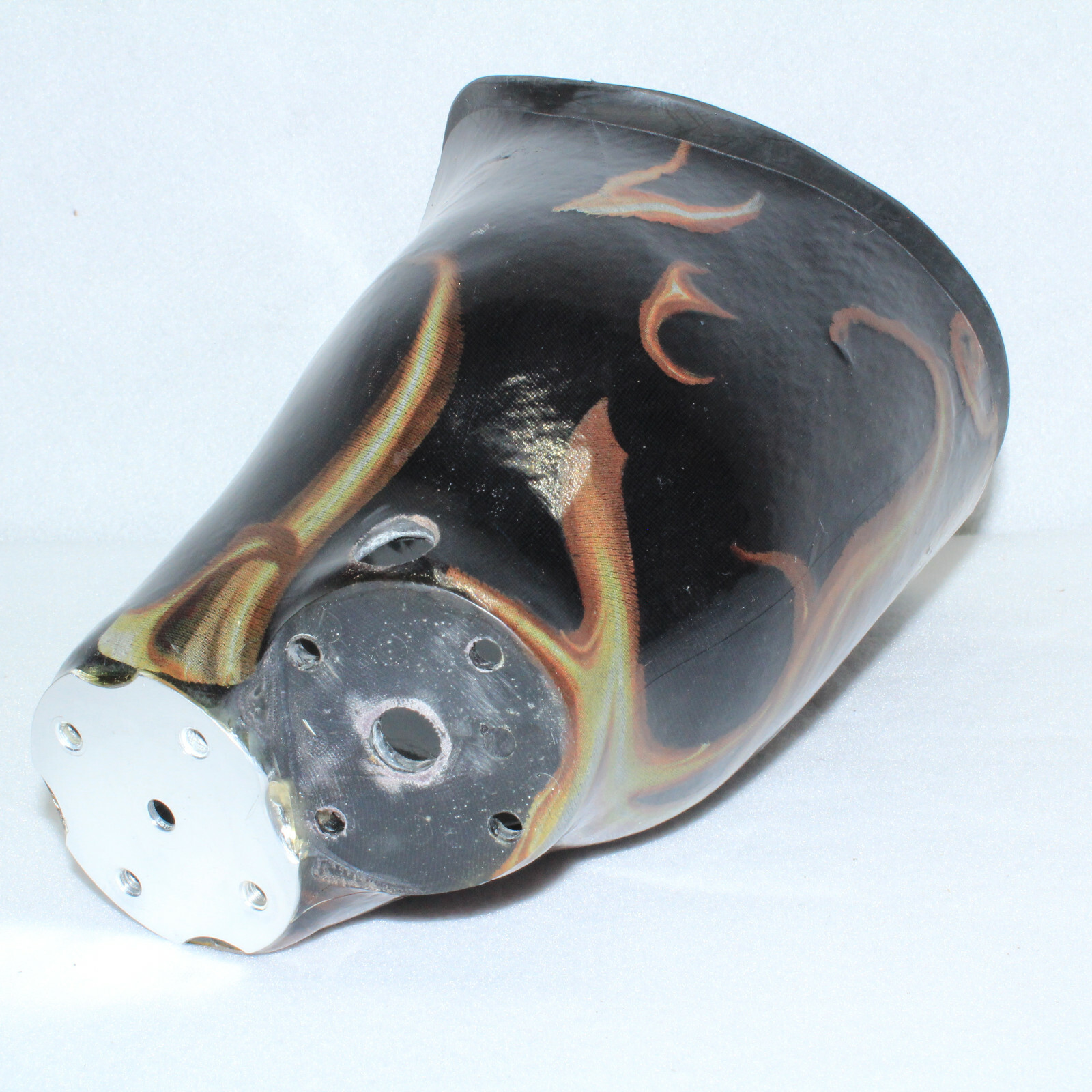 PROSTHETIC “FIRE WOLF” LEFT LEG SOCKET w/ BULLDOG FHLA-3 LAMINATED ADAPTER ~ EUC
