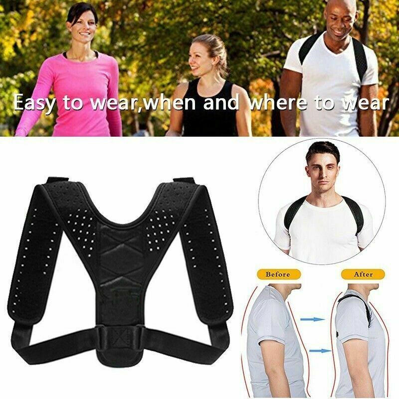 Posture Corrector Adjustable Back Shoulder Support Relieve Back Pain Men Women