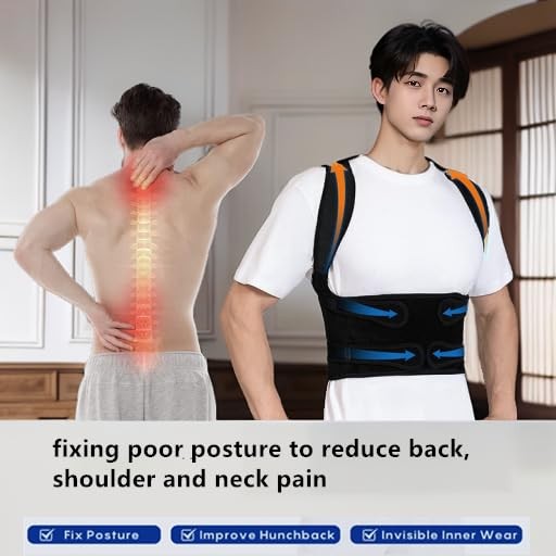 LAROTSUBA Back Brace for Women and Men,Shoulder Small, Black